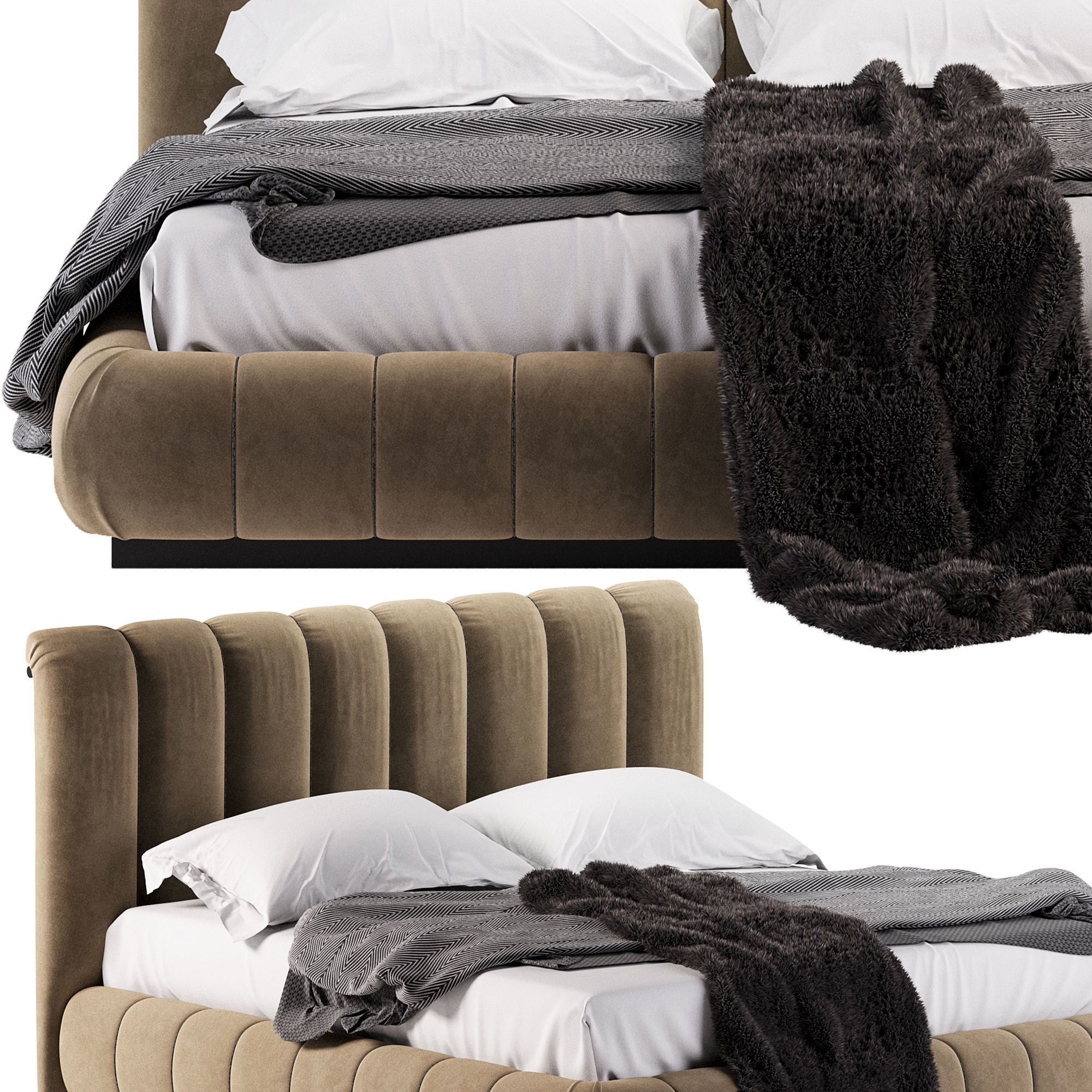 LIFETIME Bed by giorgiocollection 3D model_2