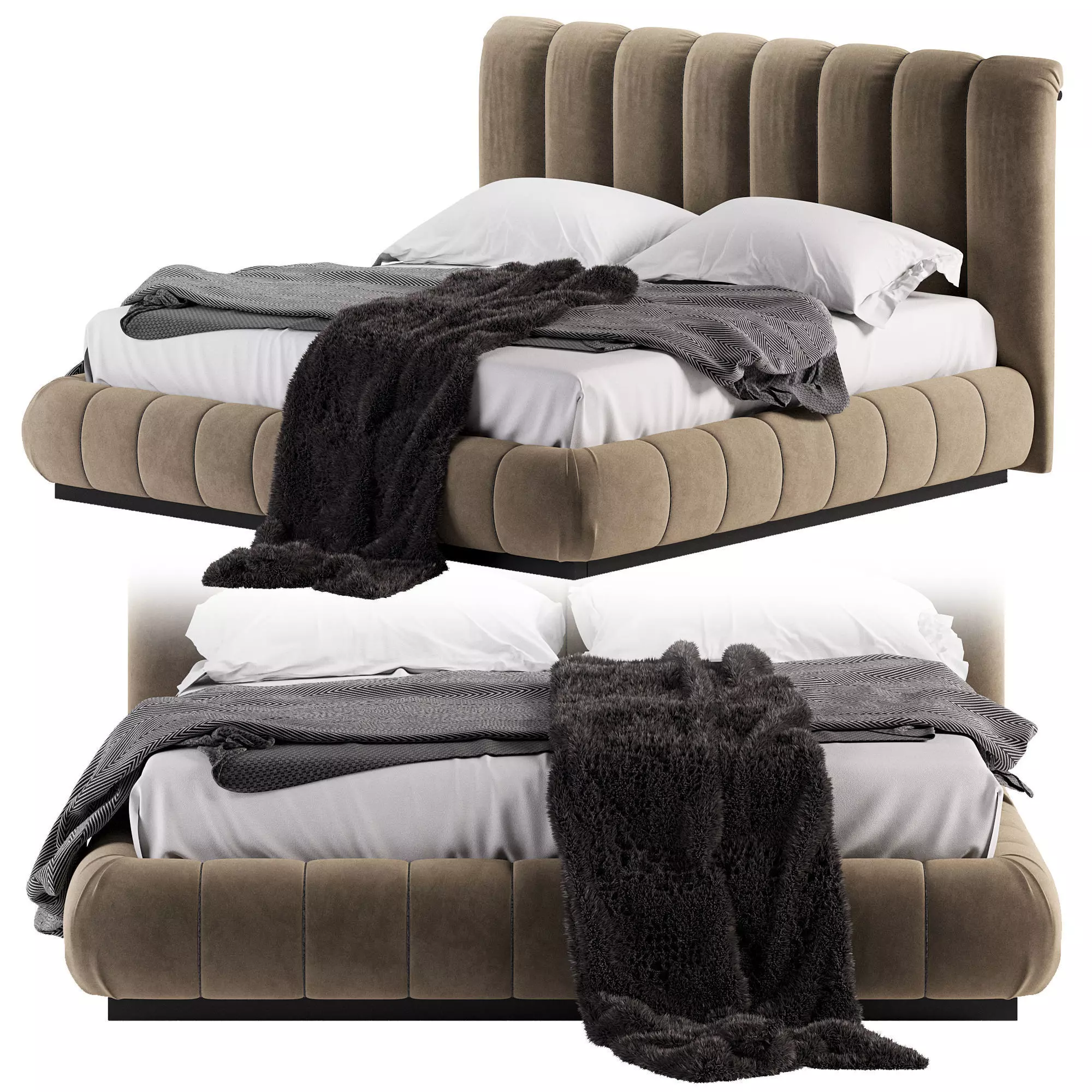 LIFETIME Bed by giorgiocollection 3D model_0