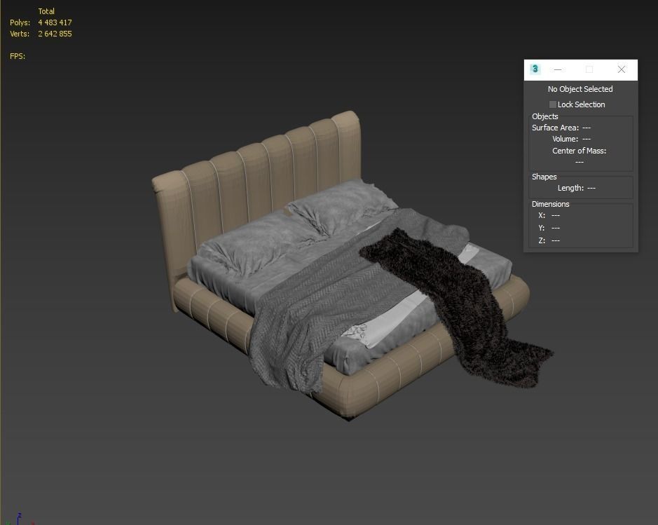 LIFETIME Bed by giorgiocollection 3D model_8