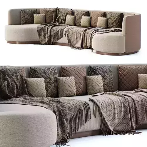 Stefa restaurant round sofa by Bpoint Design 