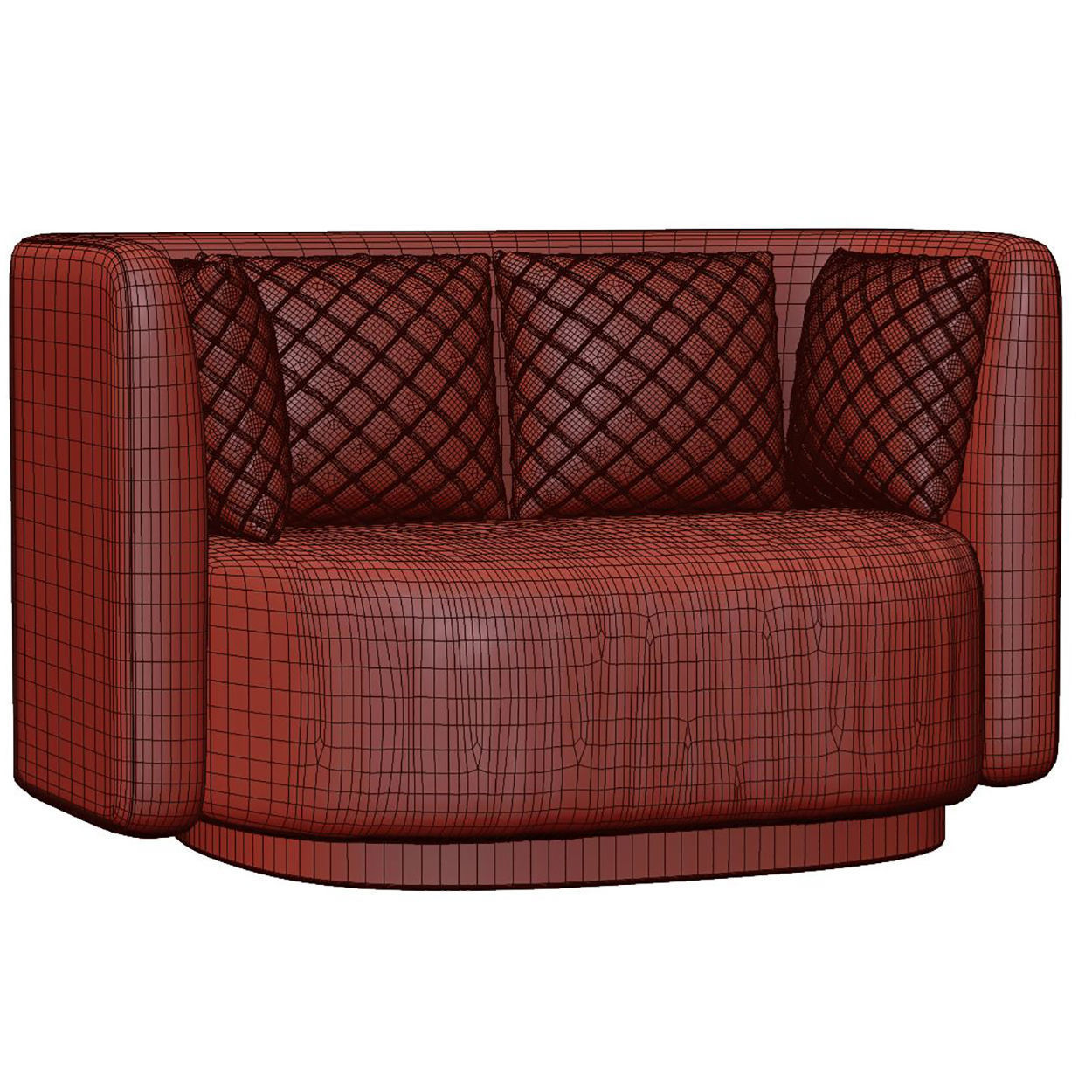 Stefa restaurant armchair SC12 by Bpoint Design  3D model_3