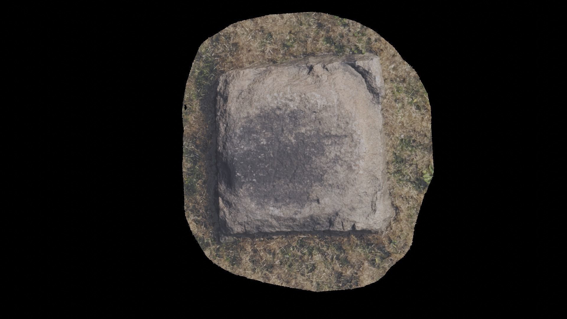 A stone in a dead temple site 1 3D model_5