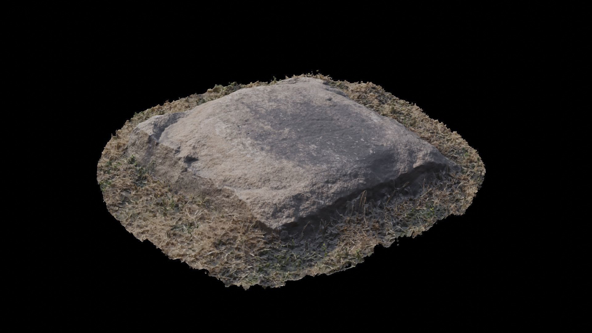 A stone in a dead temple site 1 3D model_3