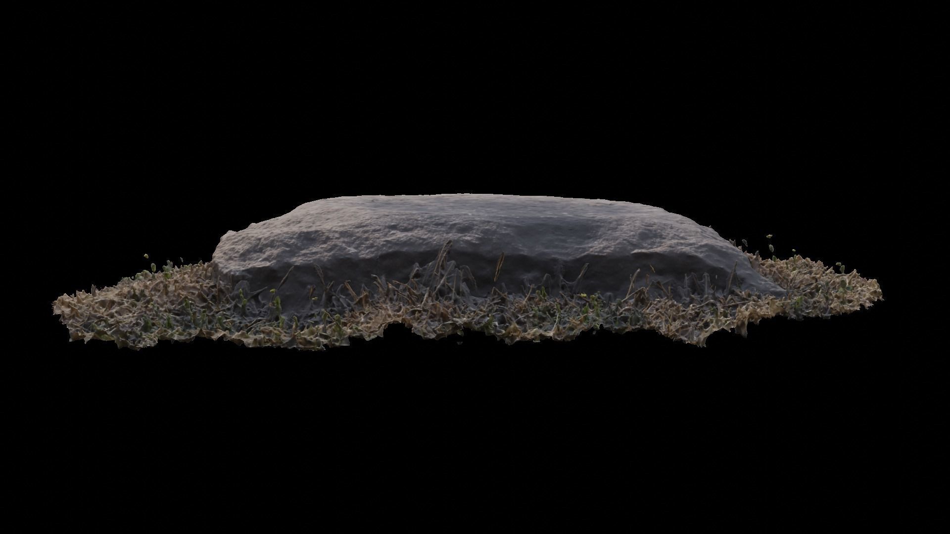 A stone in a dead temple site 1 3D model_2