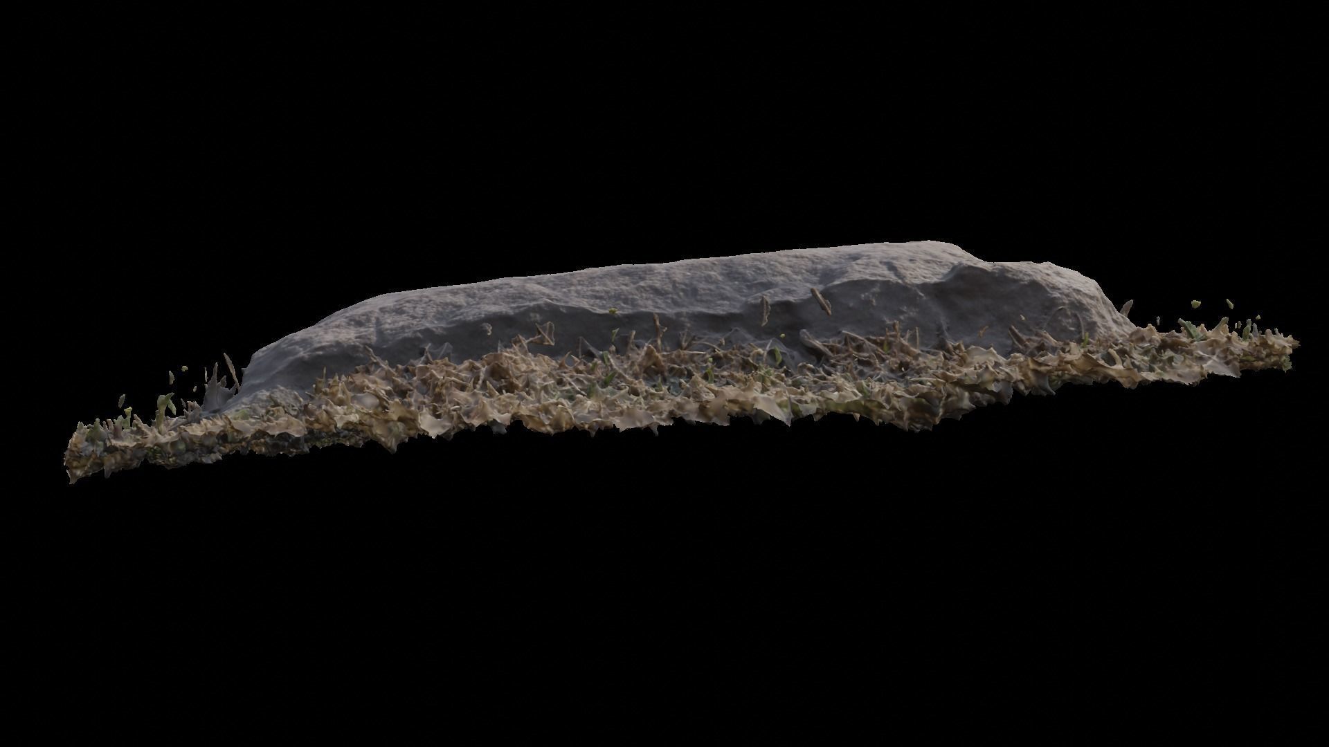 A stone in a dead temple site 1 3D model_4