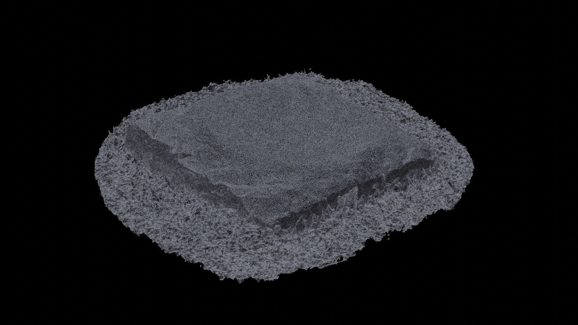 A stone in a dead temple site 1 3D model_6