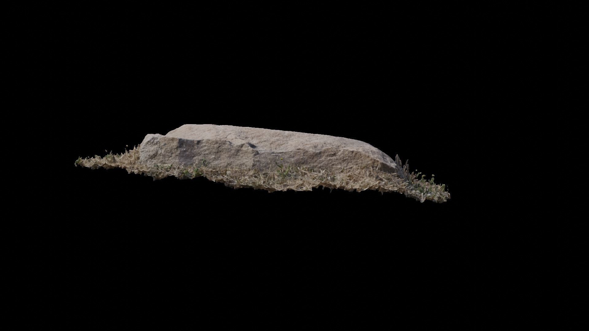 A stone in a dead temple site 1 3D model_1