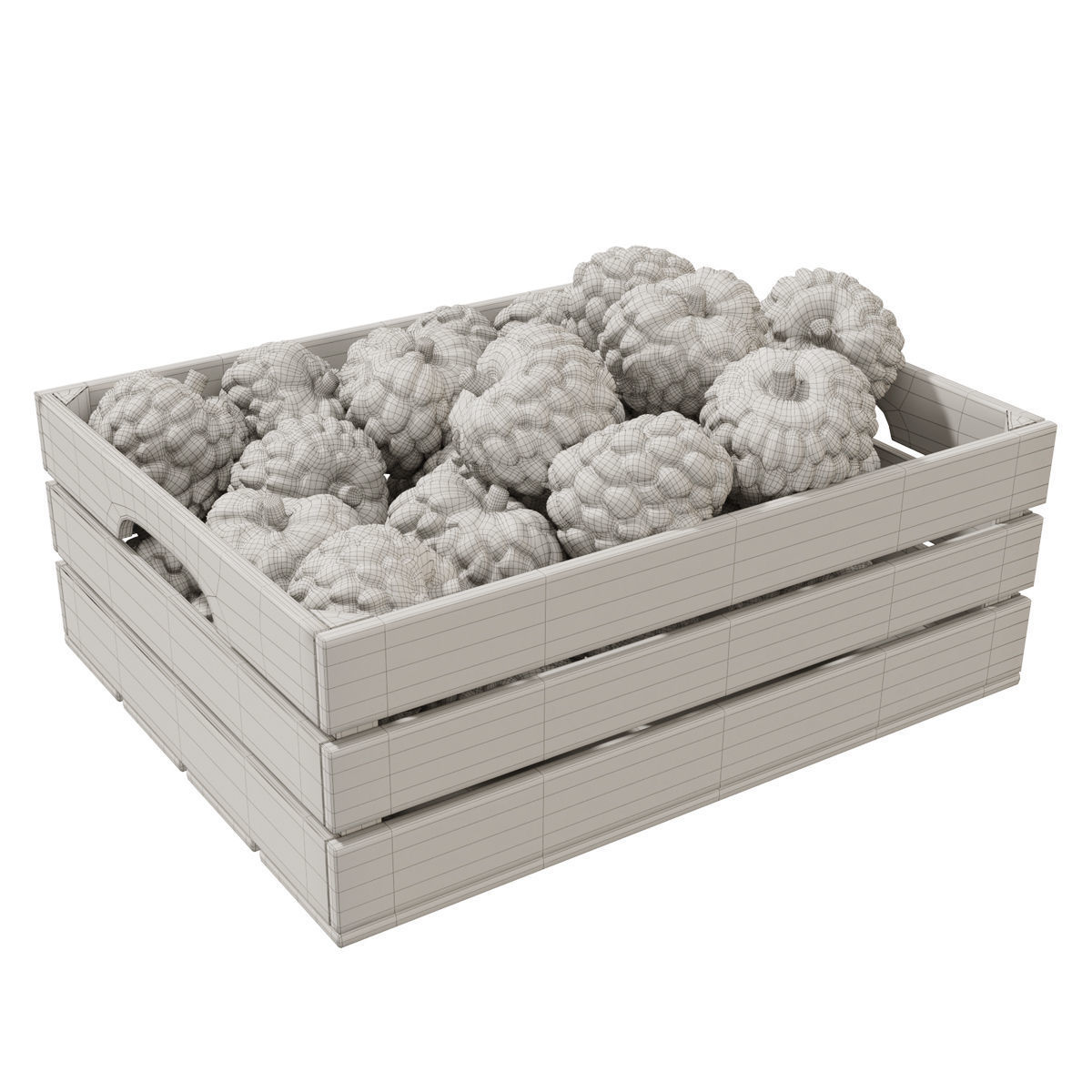 annona squamosa crates 3D model_1