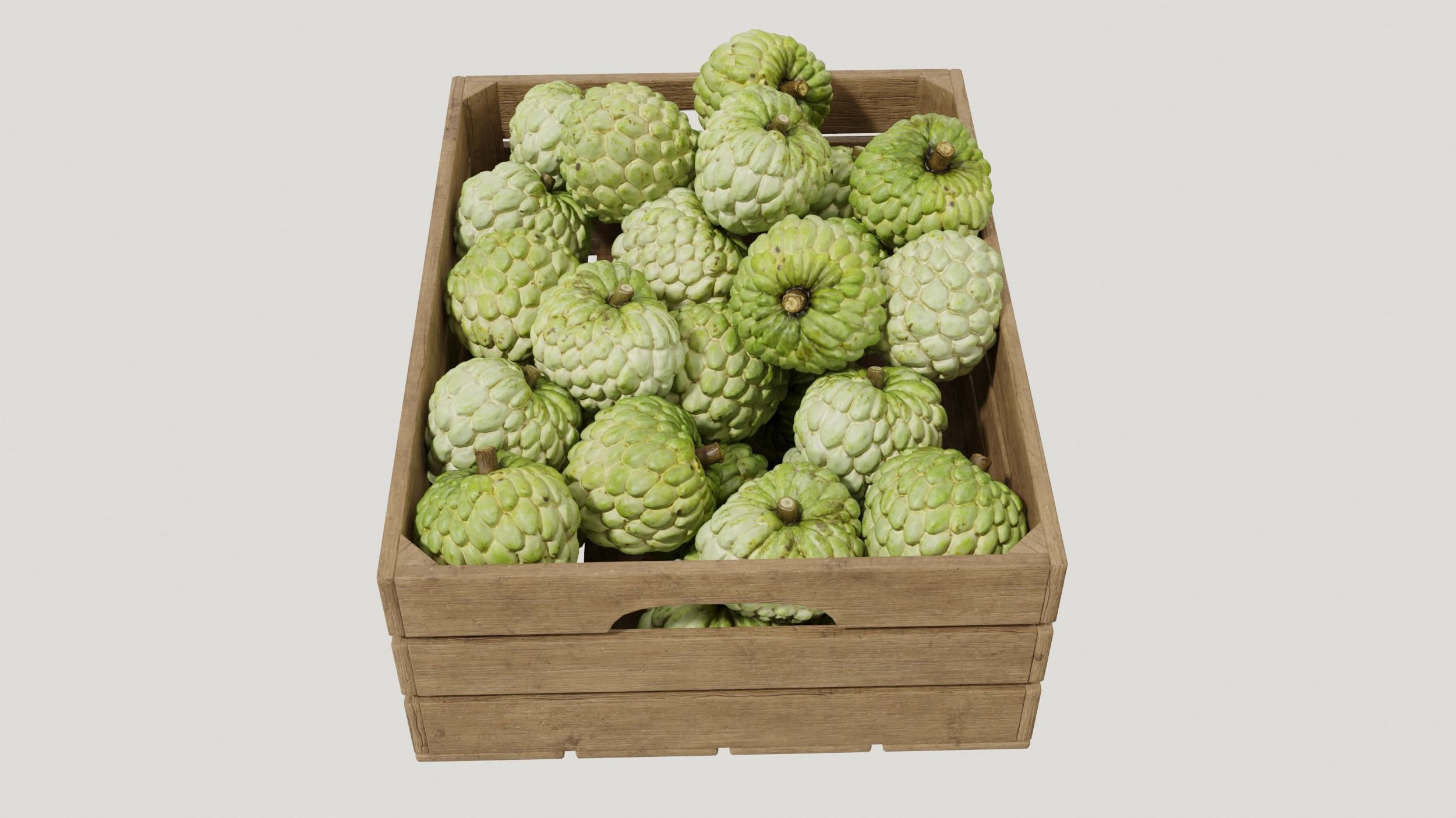 annona squamosa crates 3D model_6