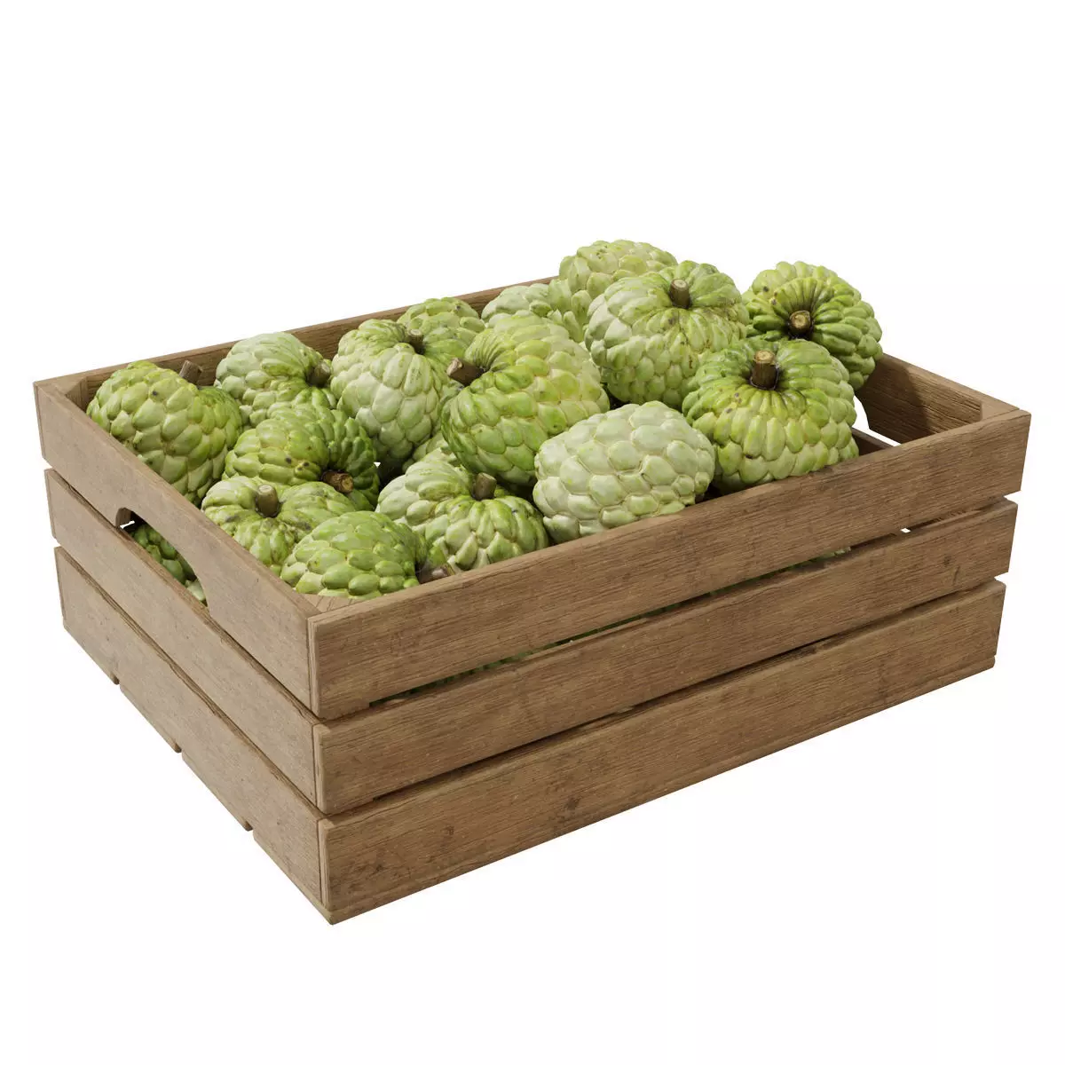 annona squamosa crates 3D model_0