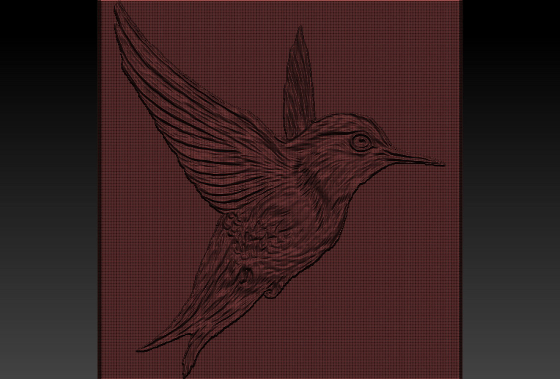 Birdd plastic plate with holes 3D print model_6