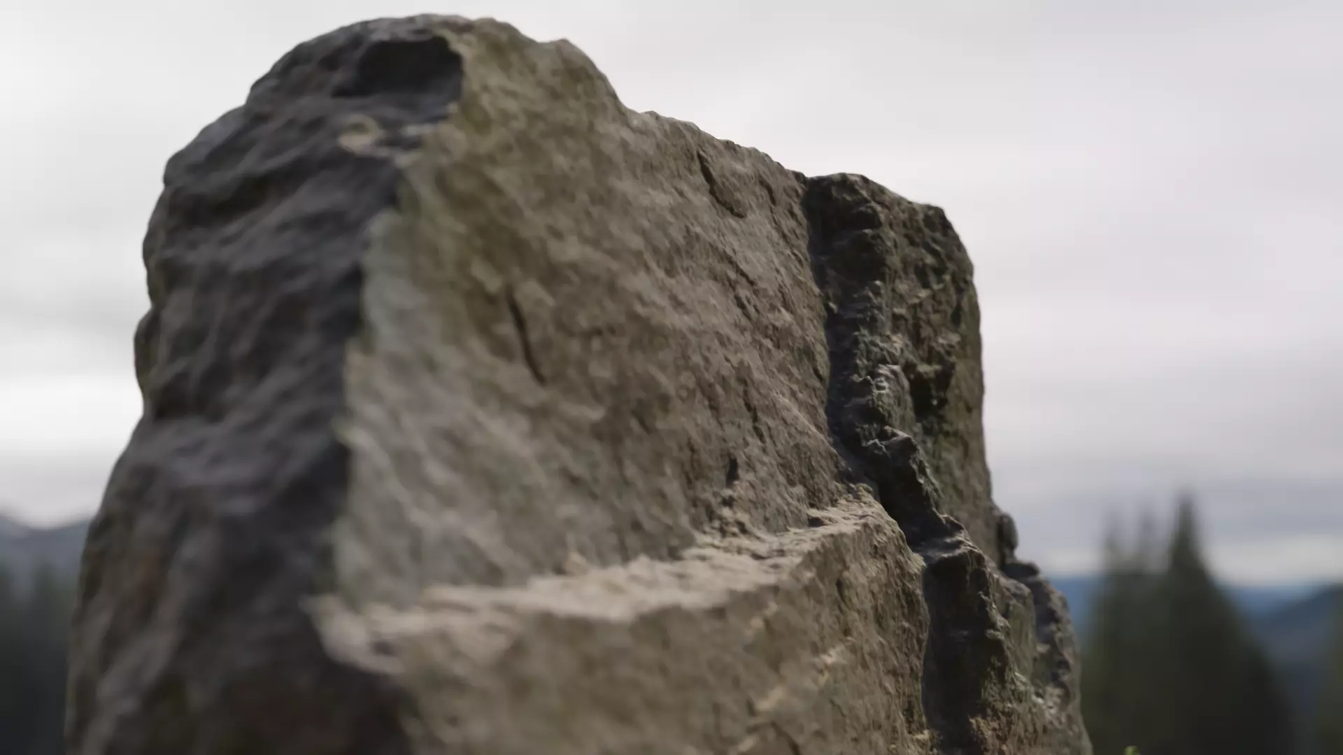 A stone in a dead temple site 3 3D model_0