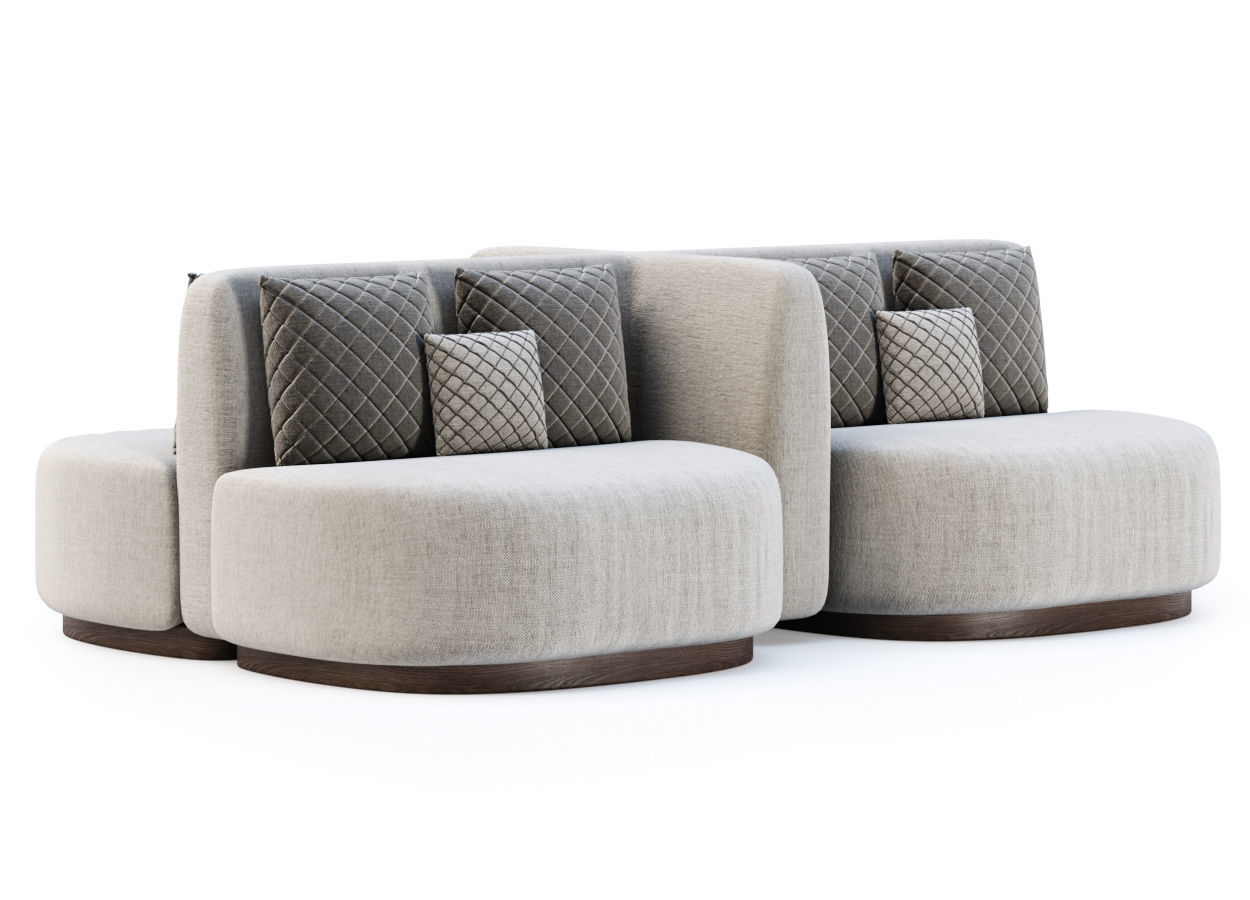 Stefa double side restaurant chair SCD66 by Bpoint Design 3D model_1