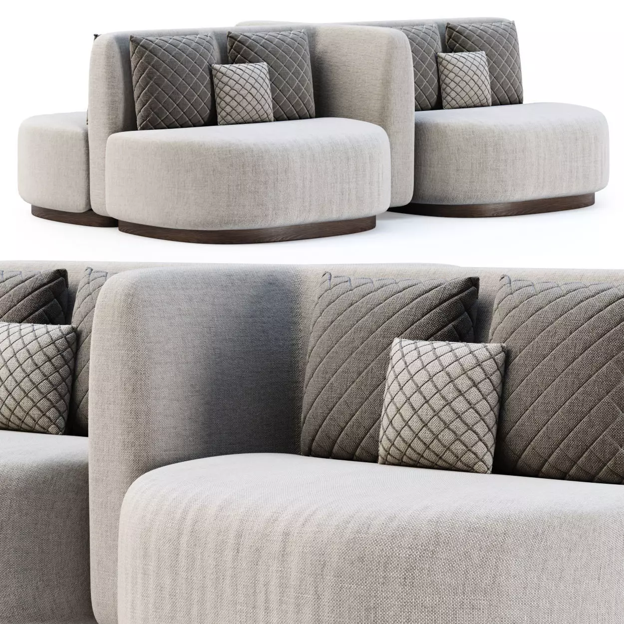 Stefa double side restaurant chair SCD66 by Bpoint Design 3D model_0