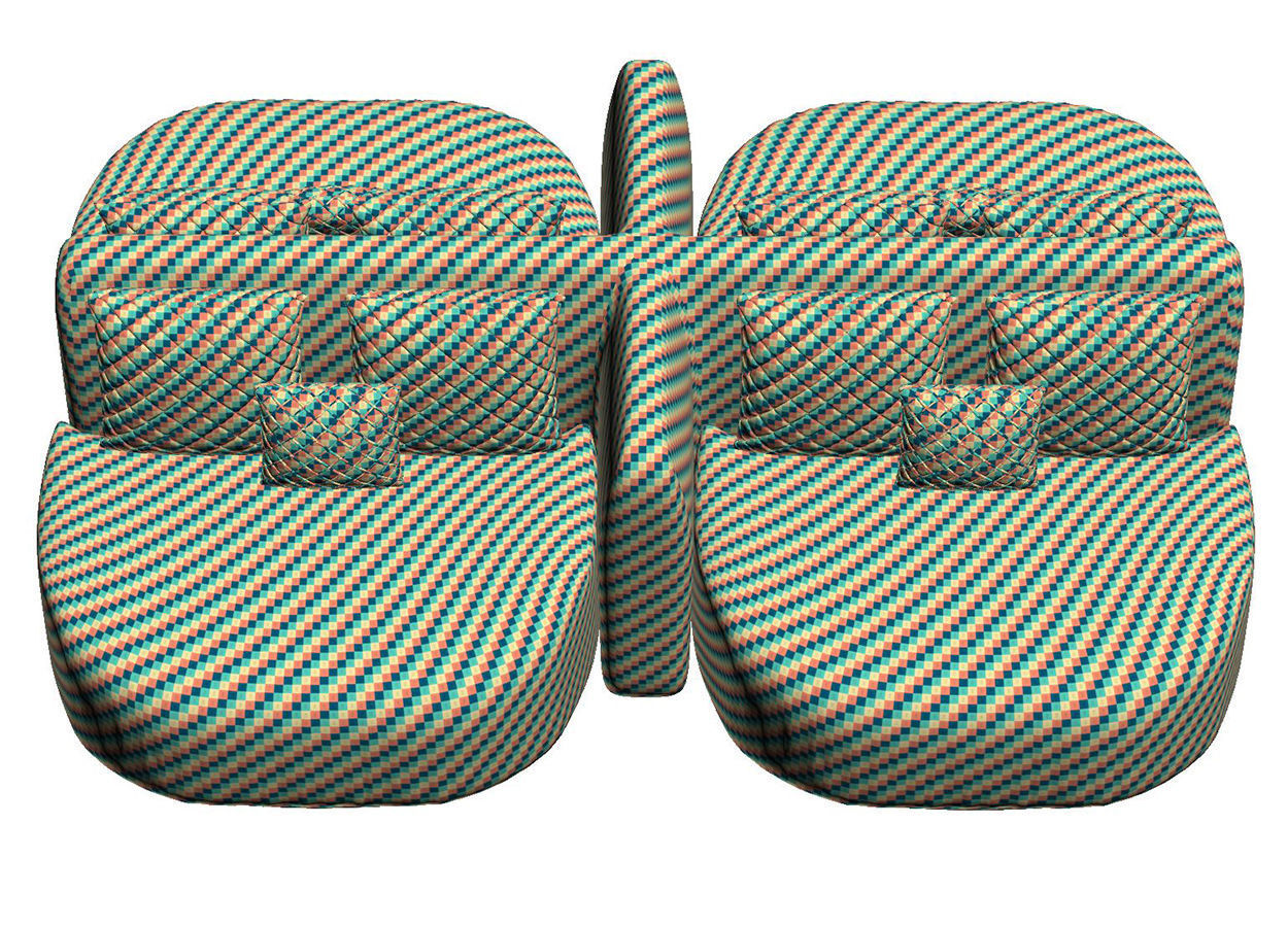 Stefa double side restaurant chair SCD66 by Bpoint Design 3D model_6