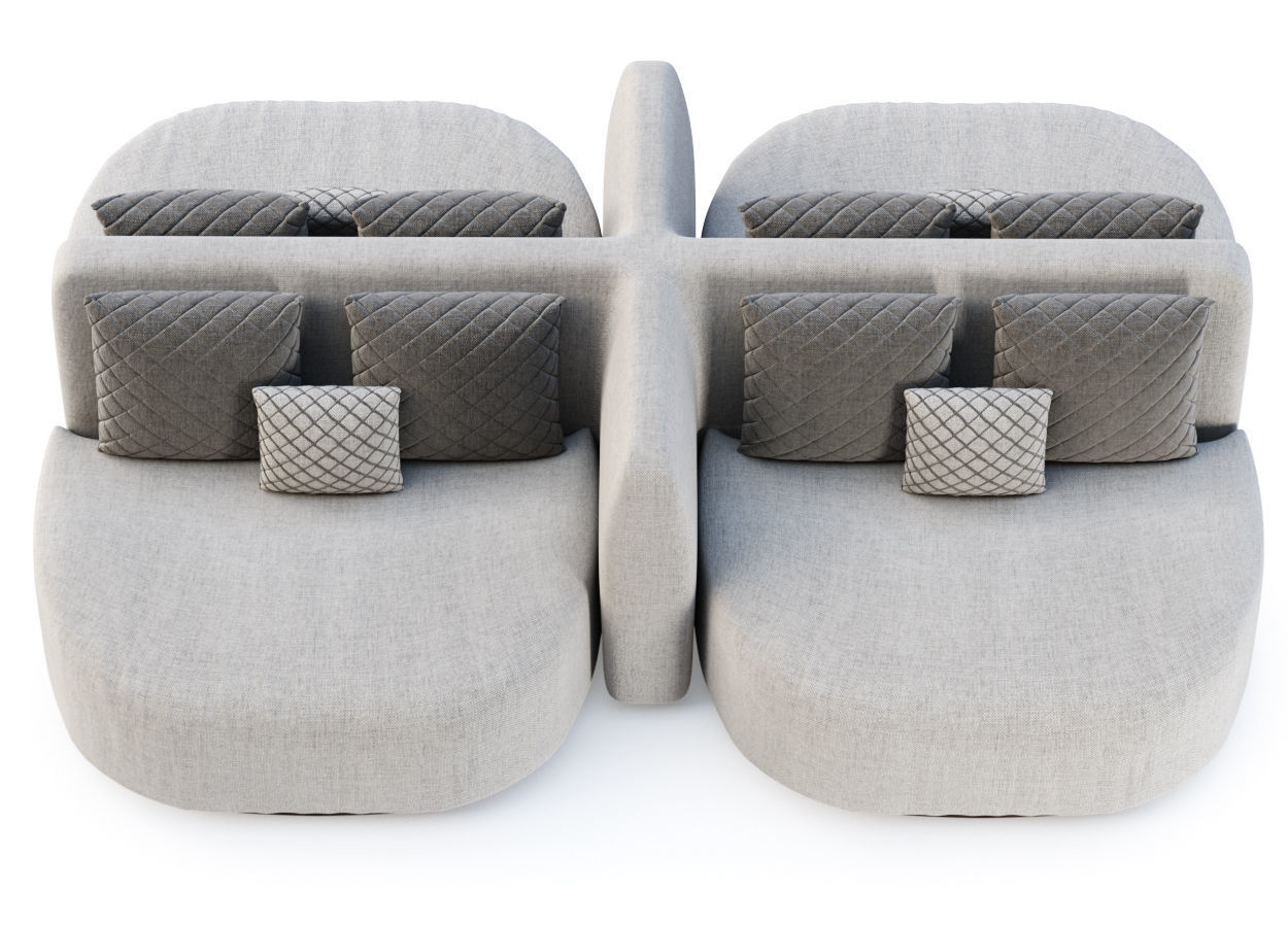 Stefa double side restaurant chair SCD66 by Bpoint Design 3D model_4