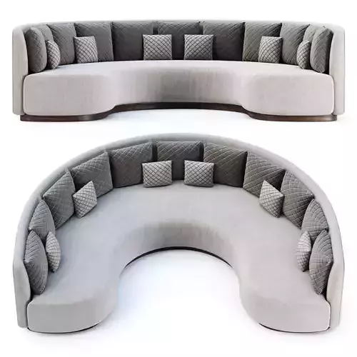 Stefa round restaurant sofa SC77 by Bpoint Design