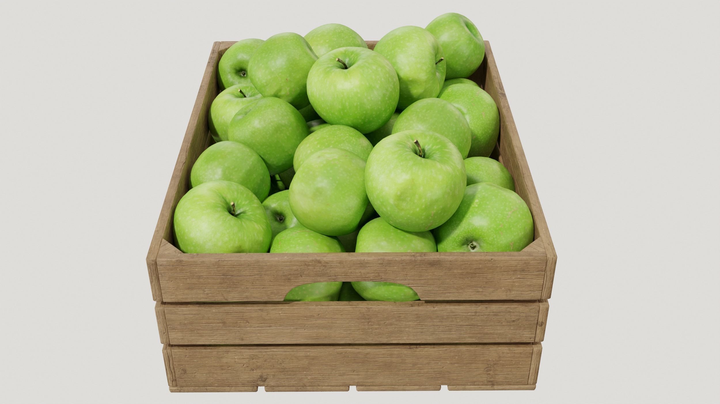 apple crates 3D model_7