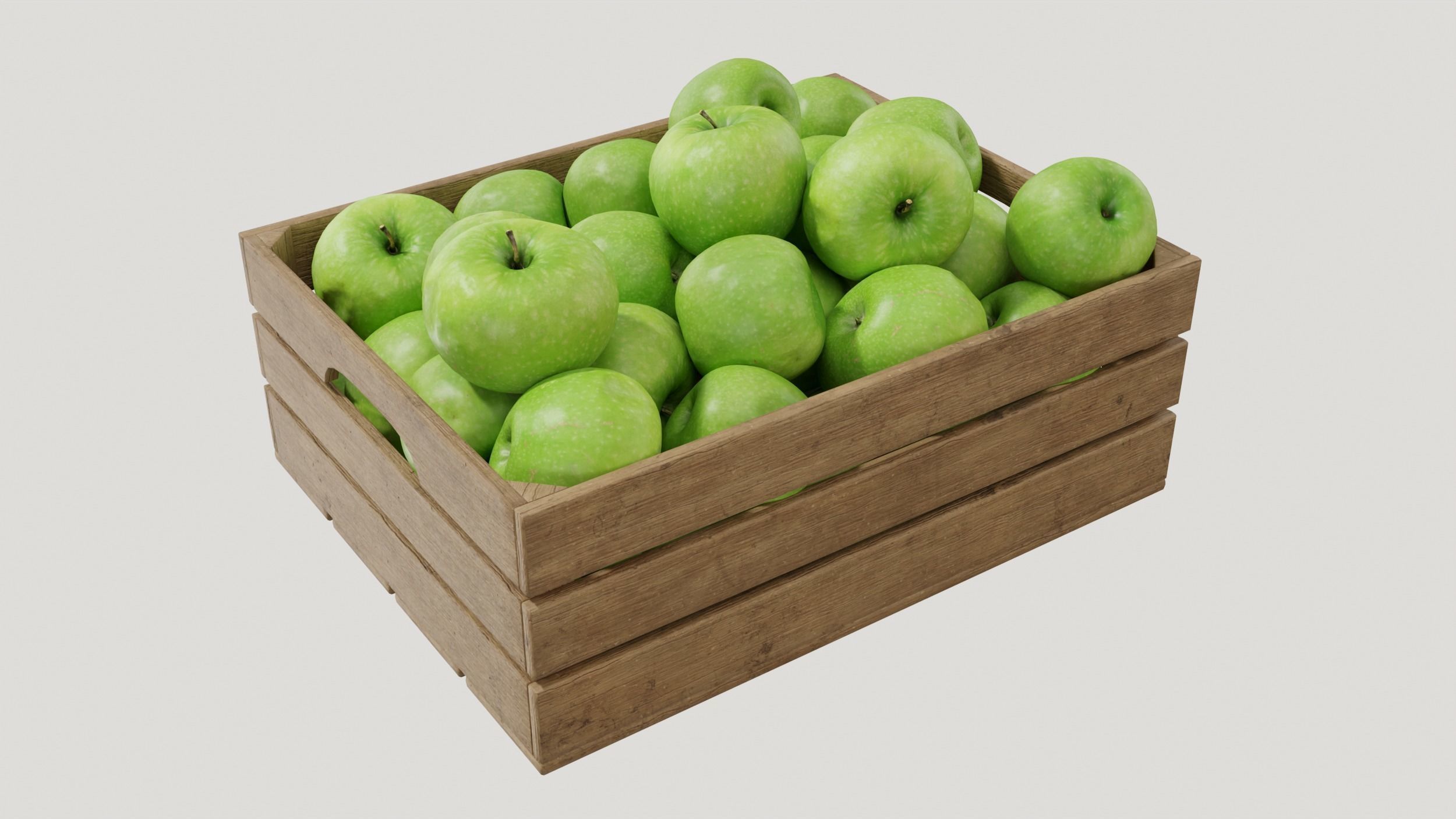 apple crates 3D model_2