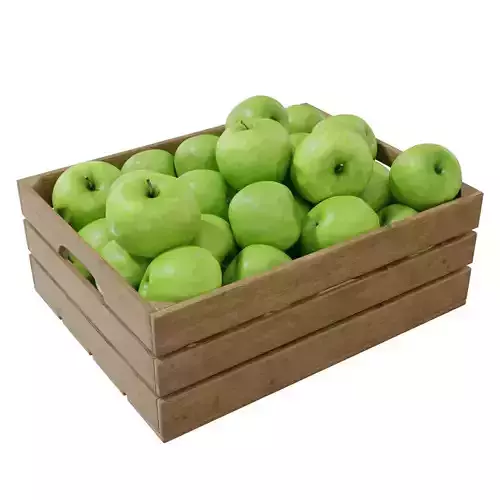 apple crates 3D model