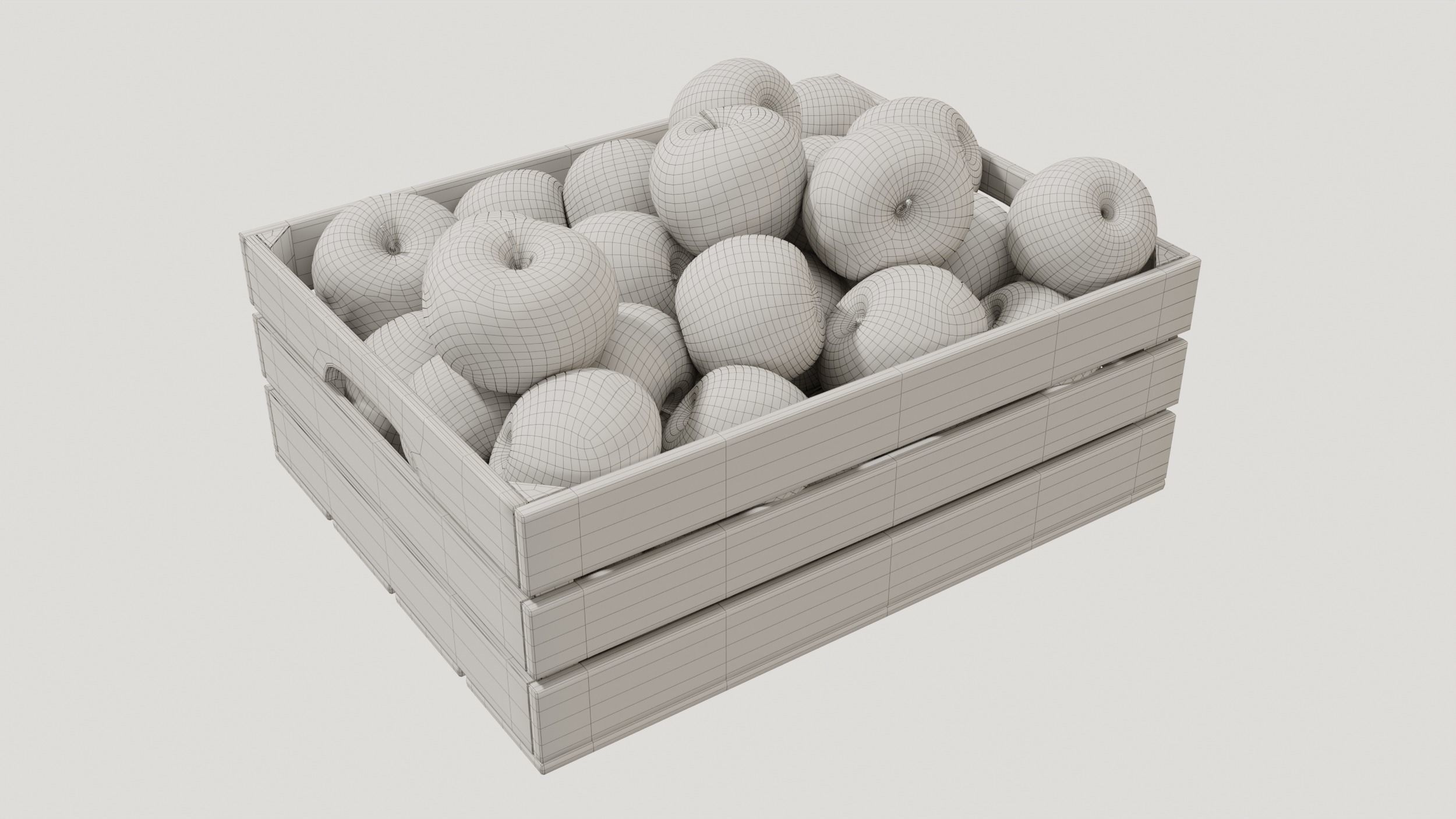 apple crates 3D model_3