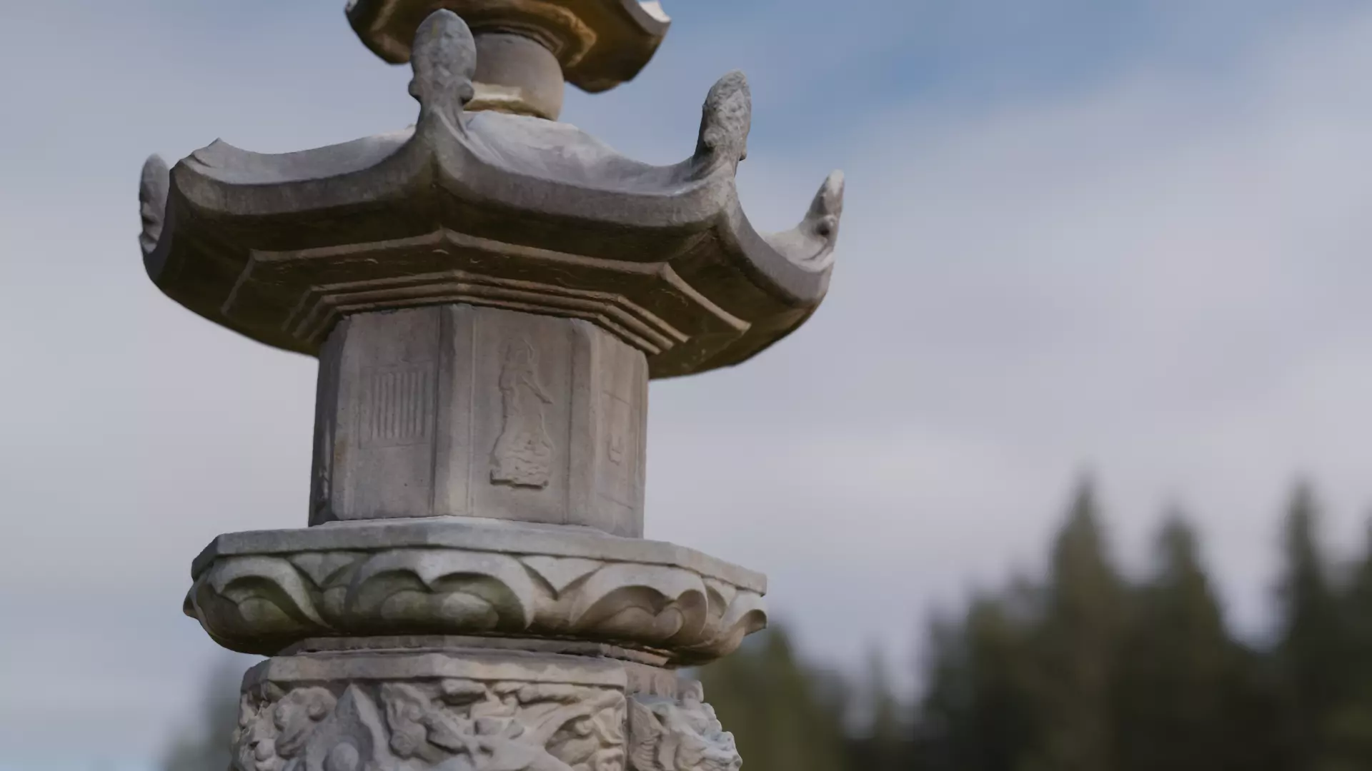 Stupa at Godalsa Temple Site 3D model_0