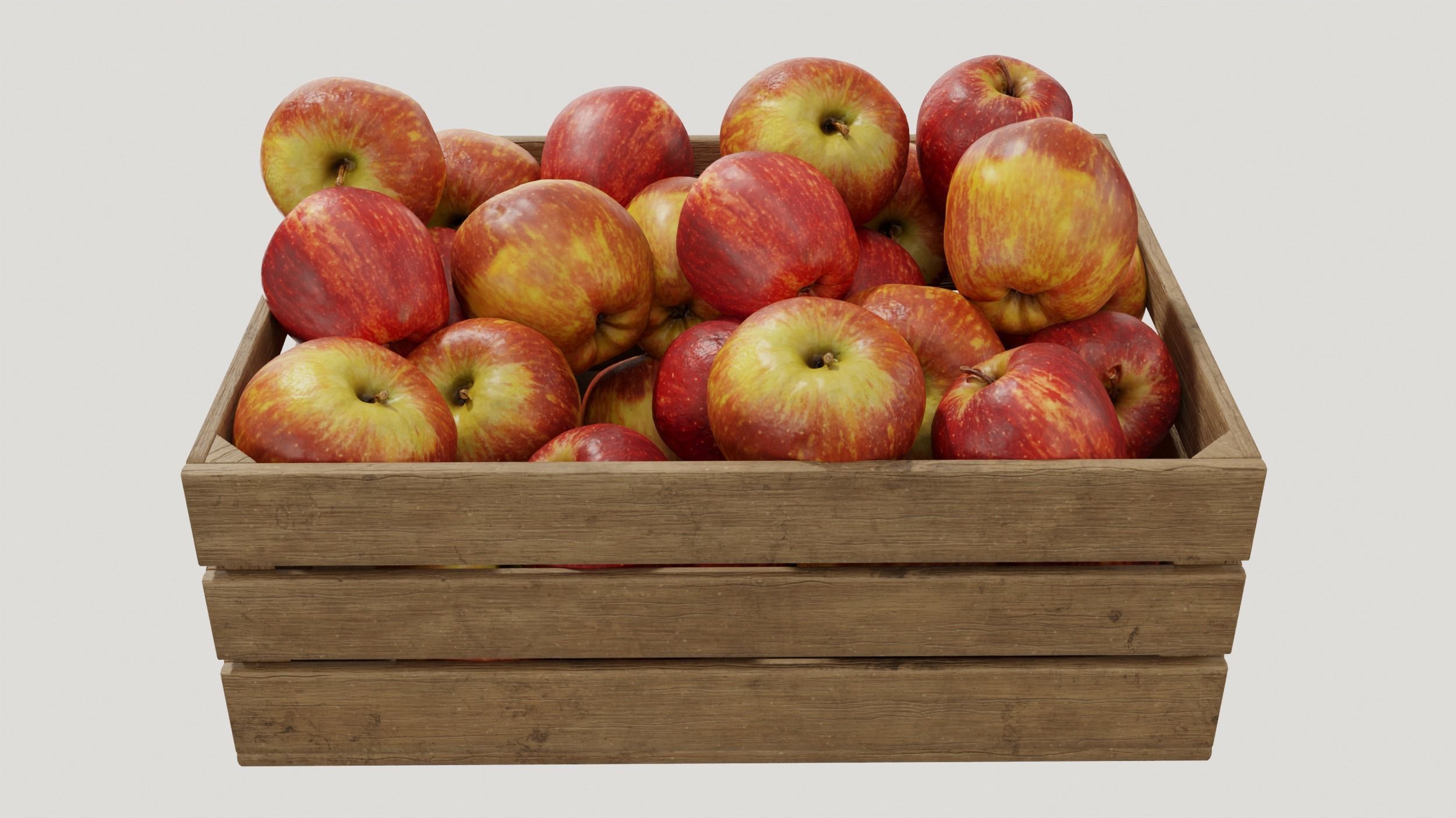 apple crates set 02 3D model_6