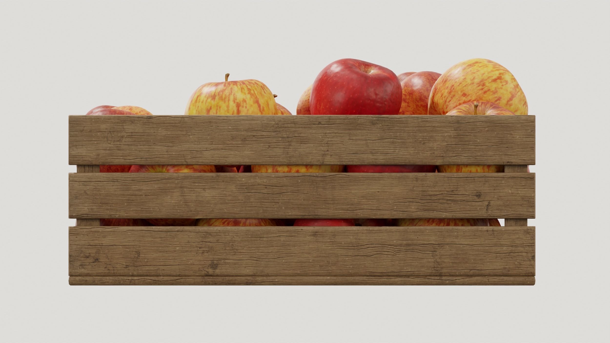 apple crates set 03 3D model_5