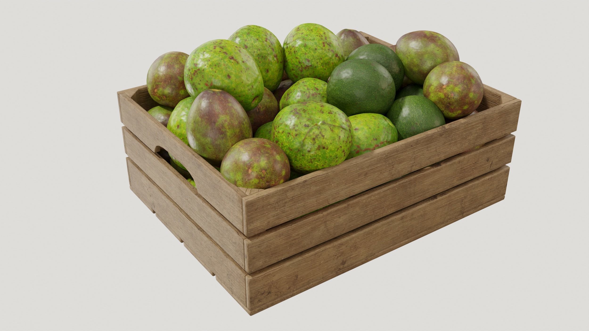 avocado crates  3D model_2