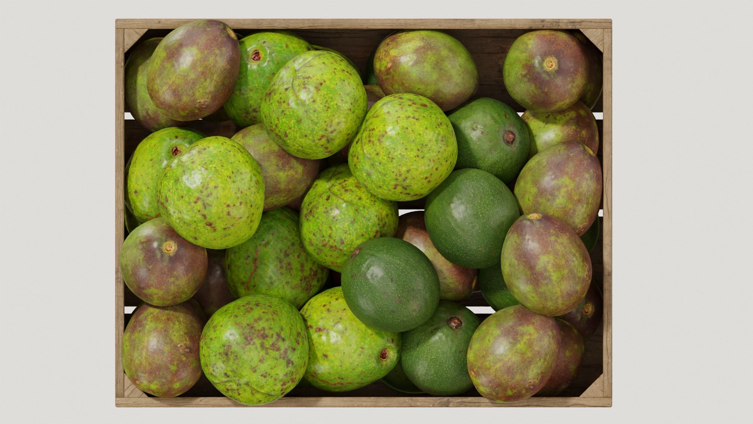 avocado crates  3D model_7
