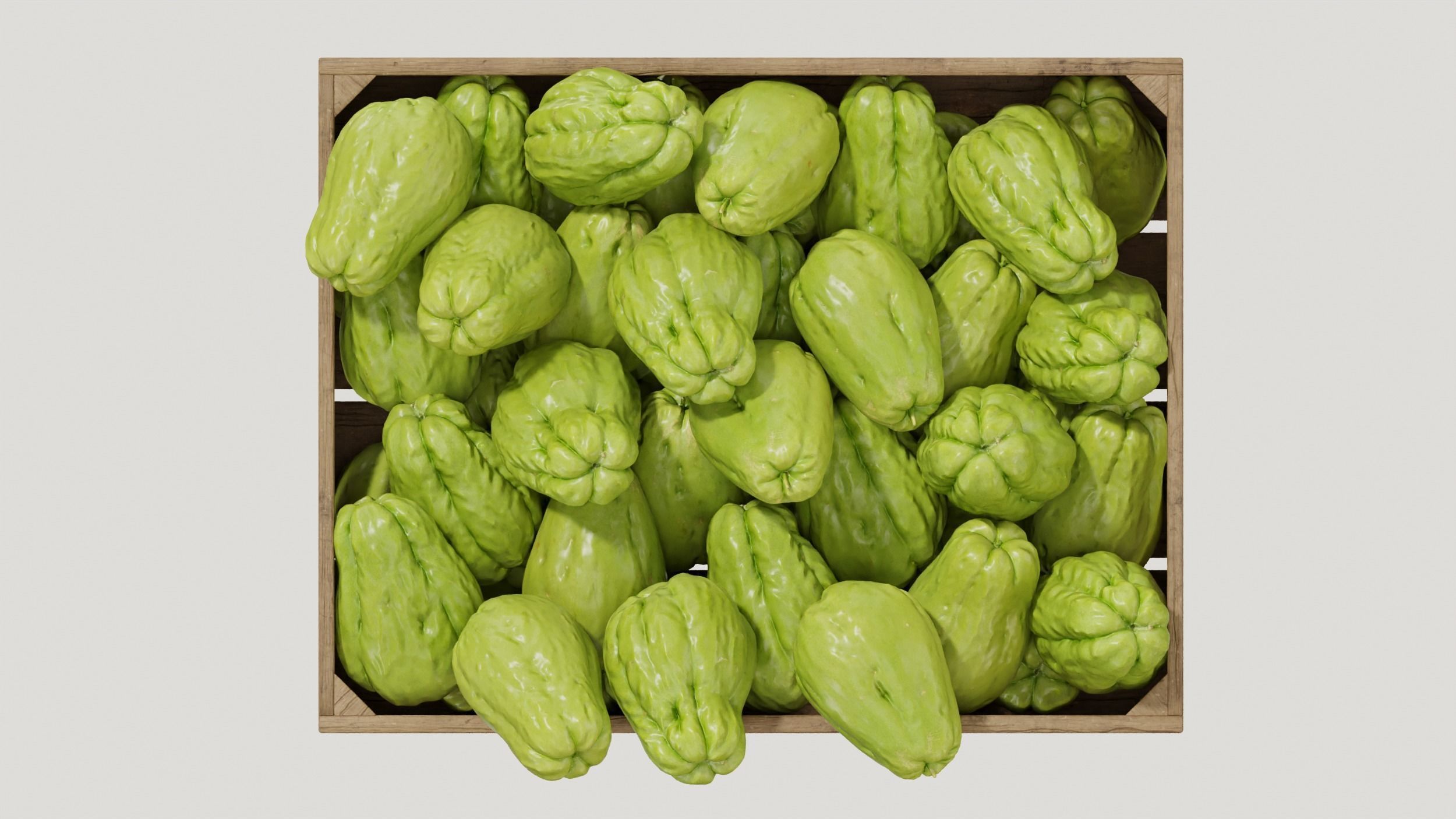 Chayote crates 3D model_2