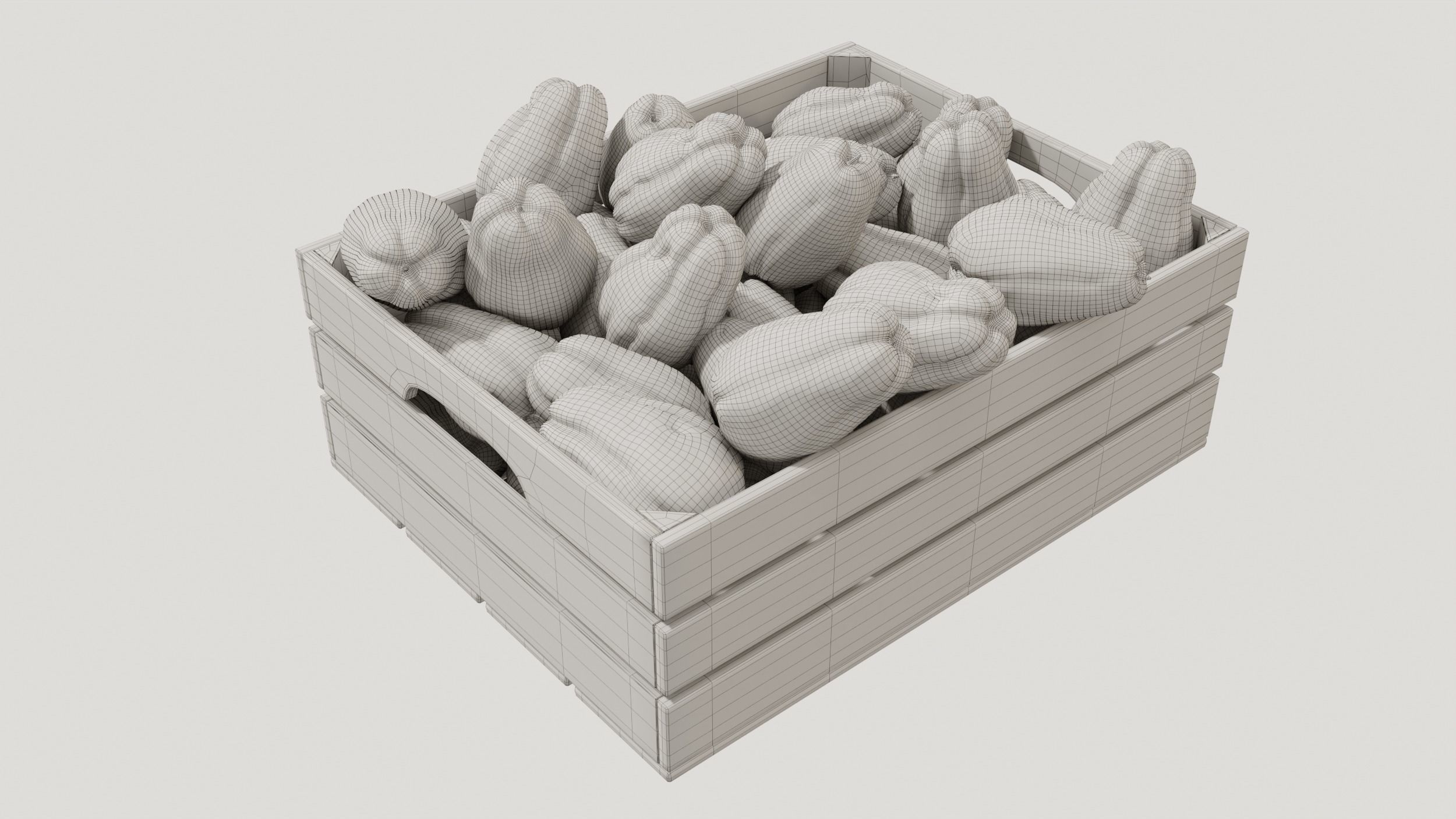 Chayote crates 3D model_5