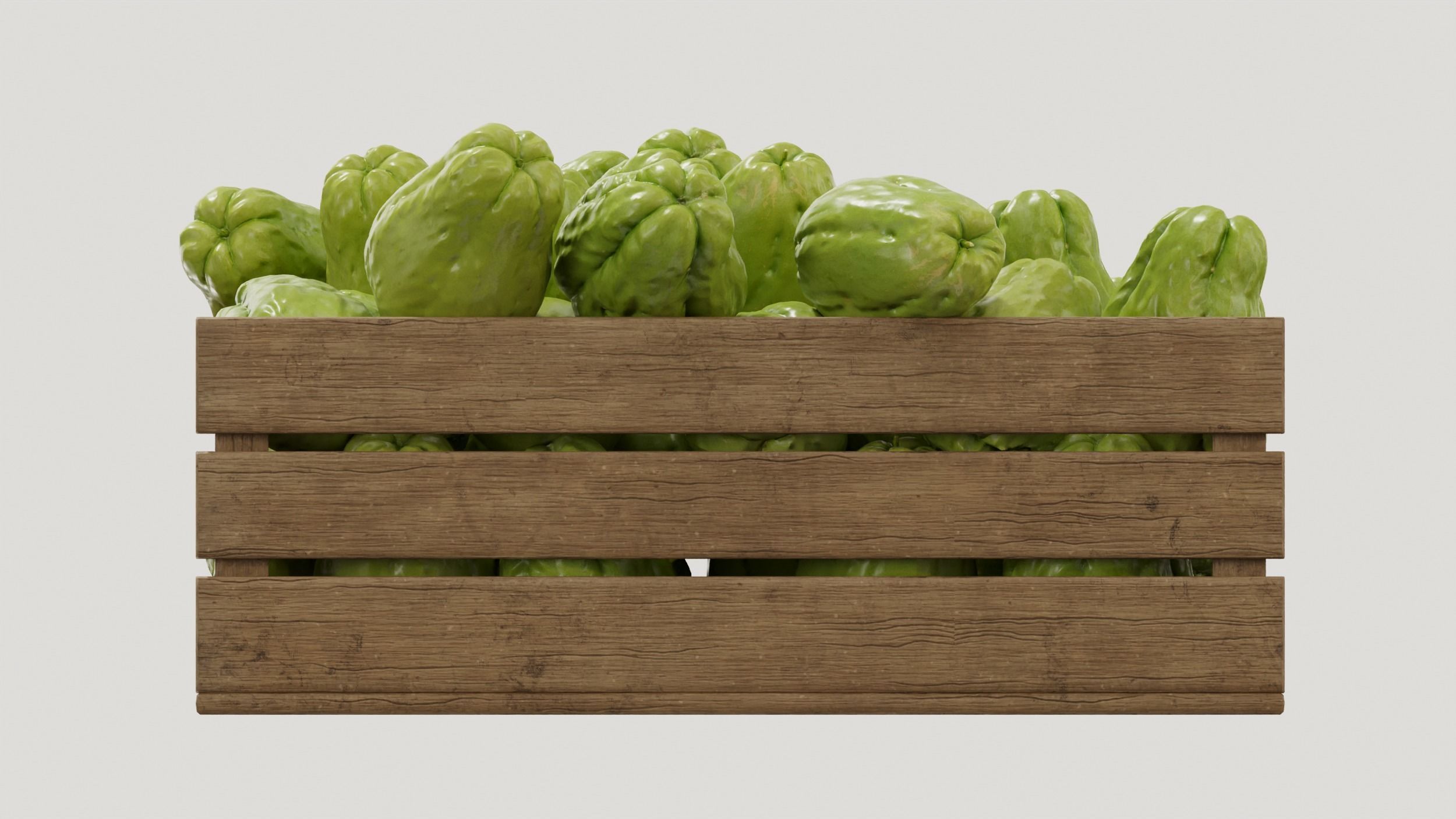 Chayote crates 3D model_3