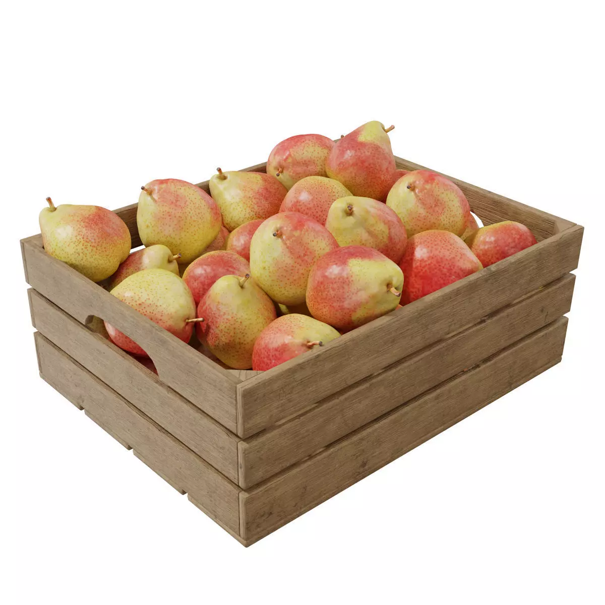 Cheeky pear crates 3D model_0
