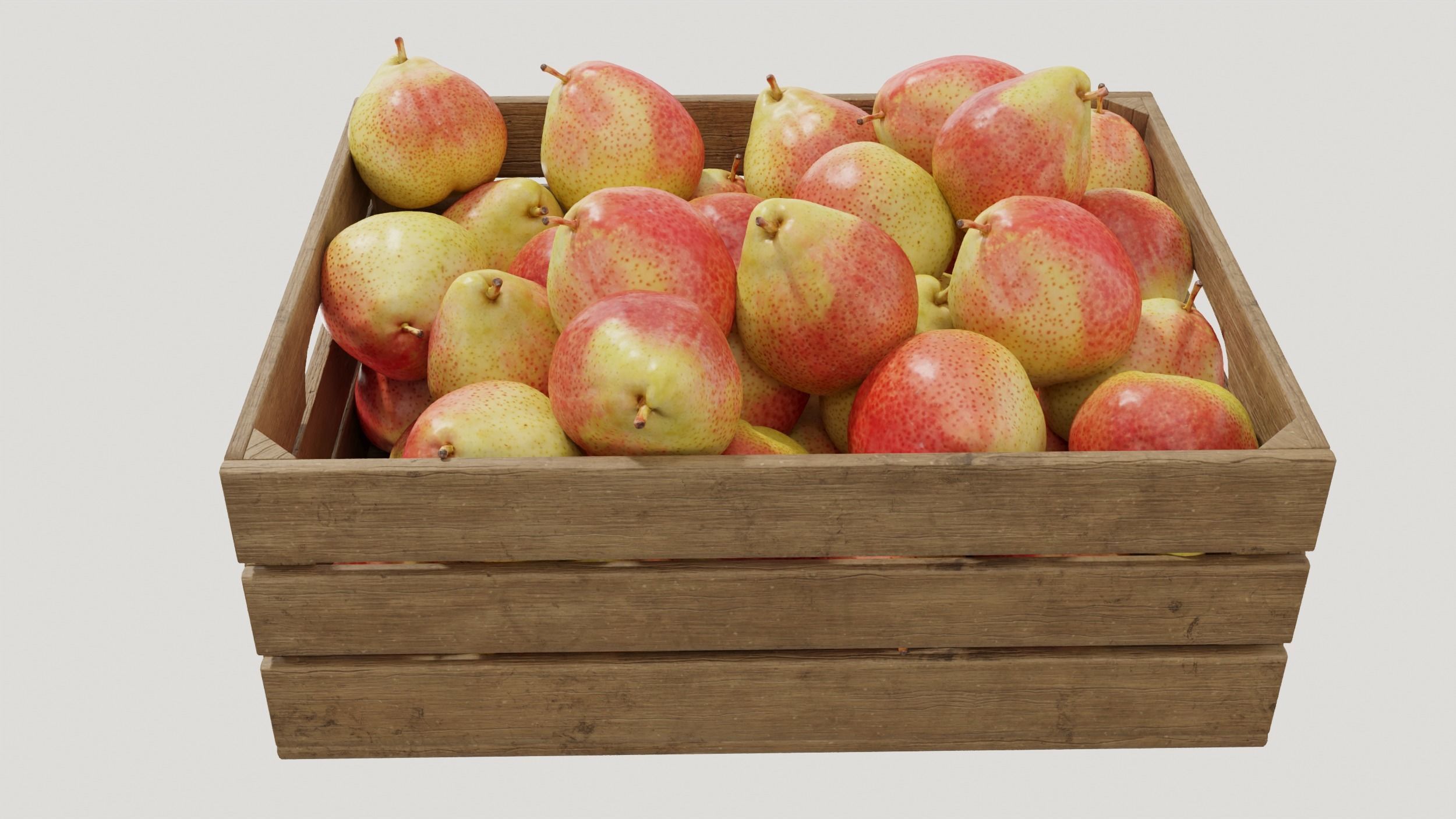 Cheeky pear crates 3D model_5