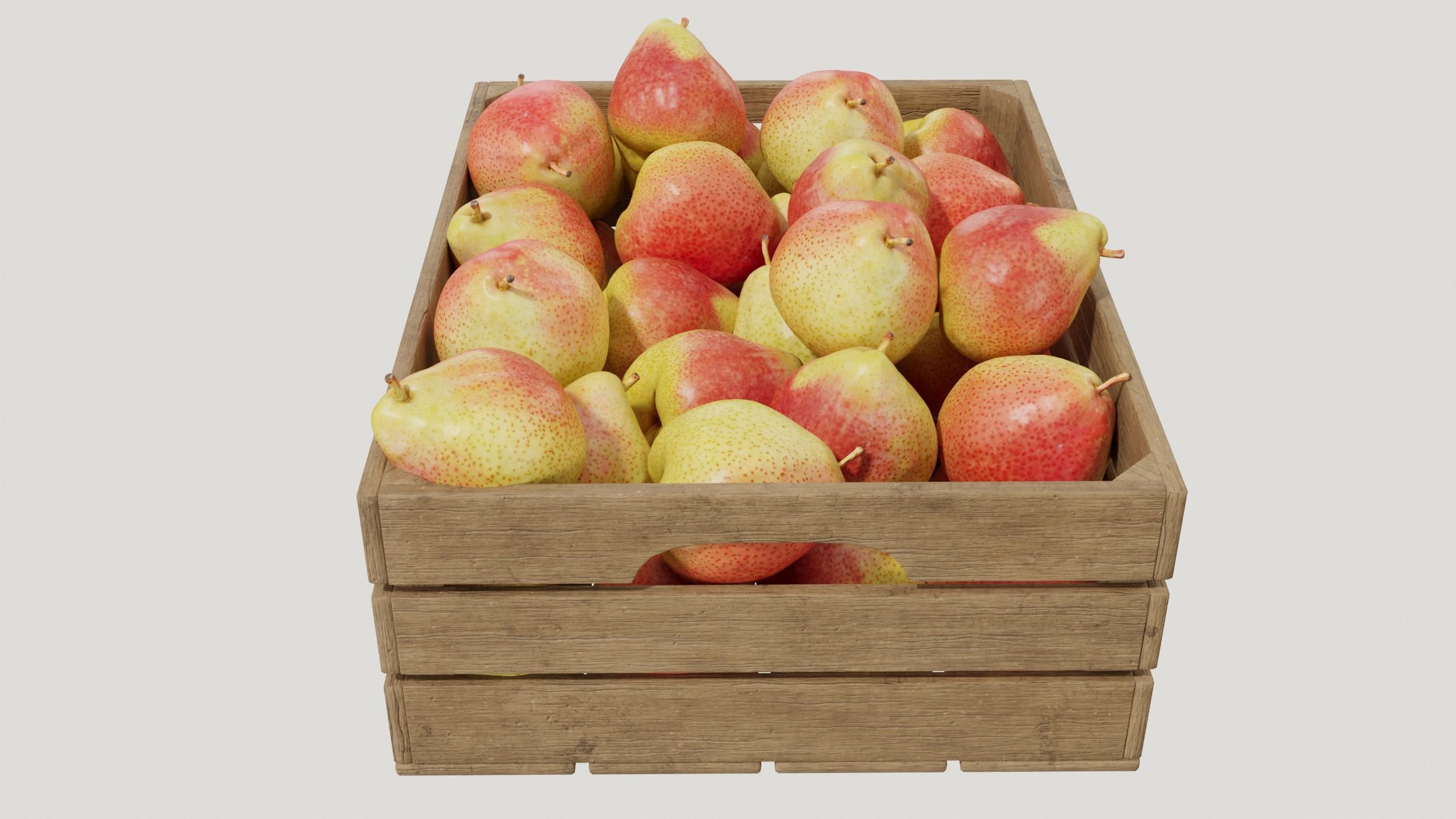 Cheeky pear crates 3D model_6