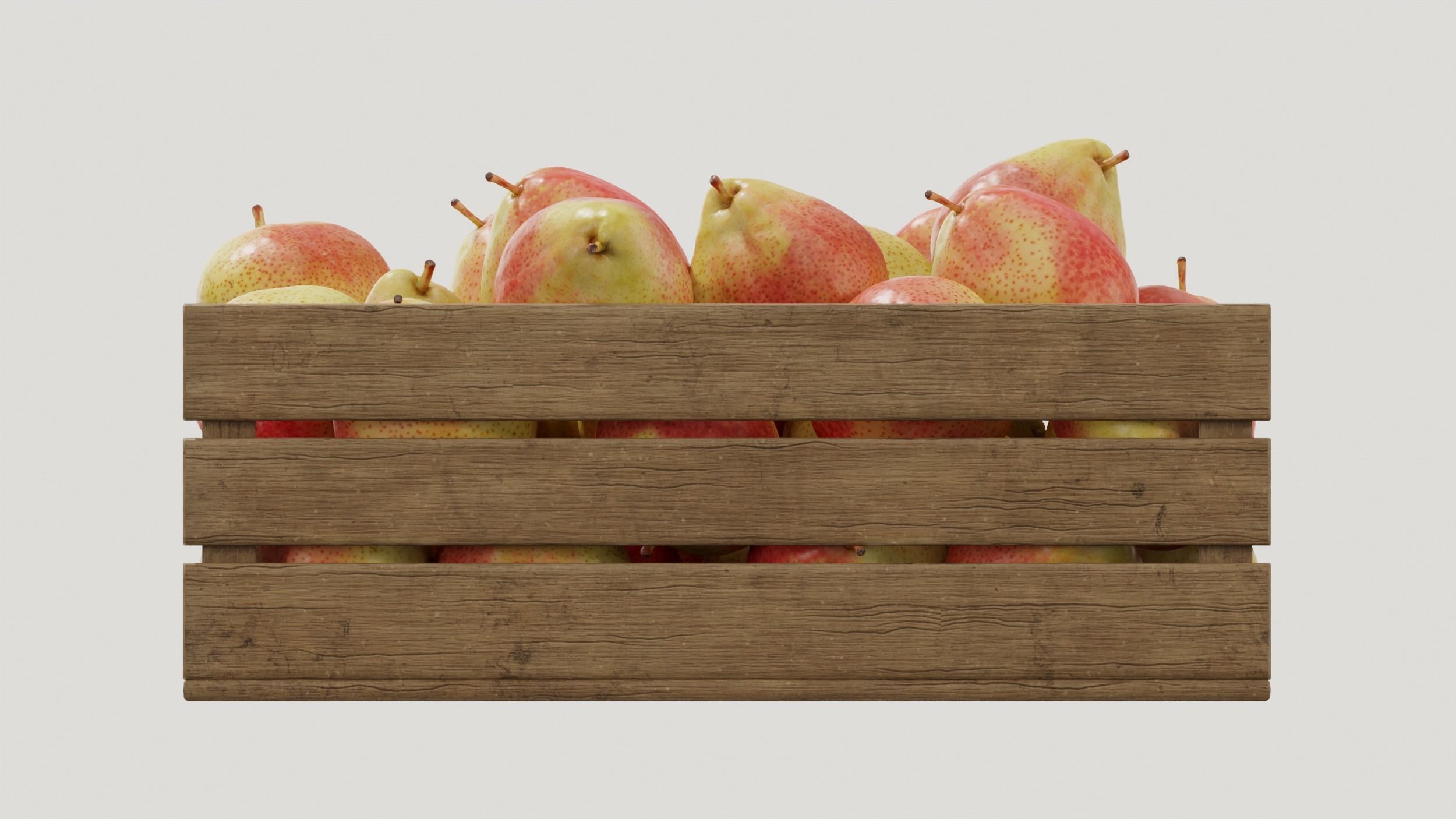 Cheeky pear crates 3D model_4