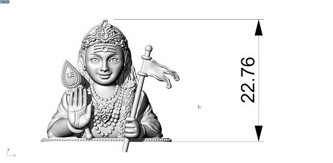 MURUGAN 3D MODEL statue of lord ganesha 3D print model