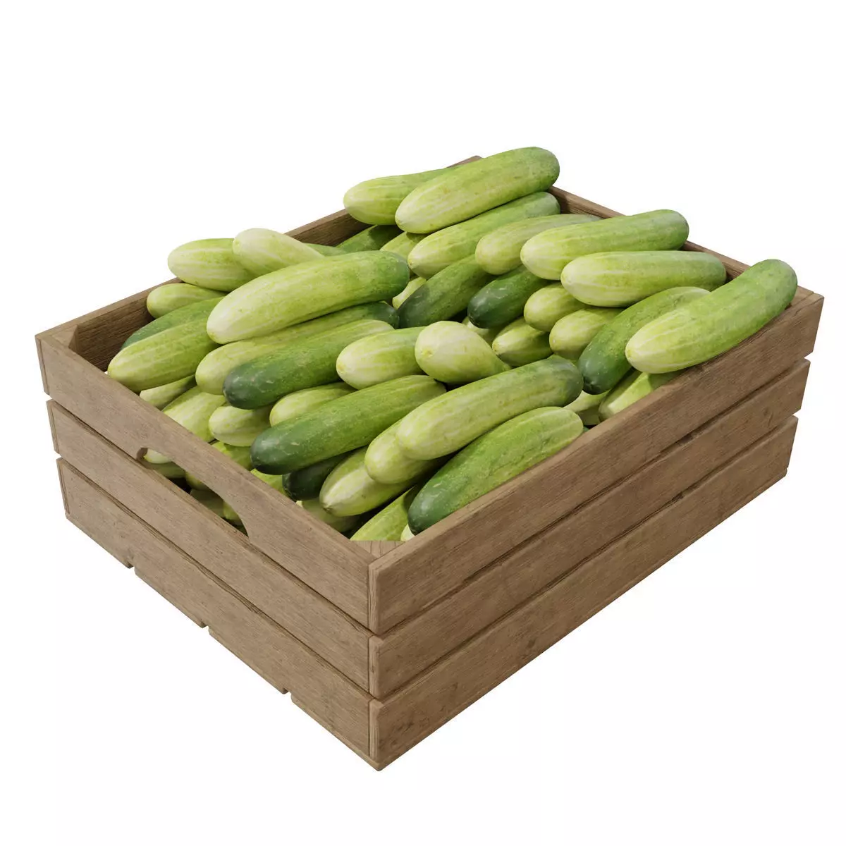Cucumber crates 3D model_0