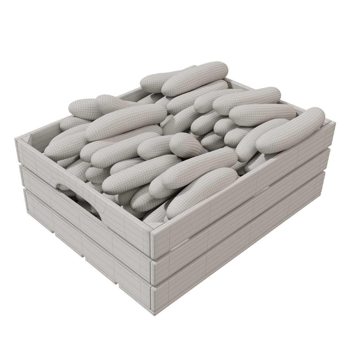 Cucumber crates 3D model_7