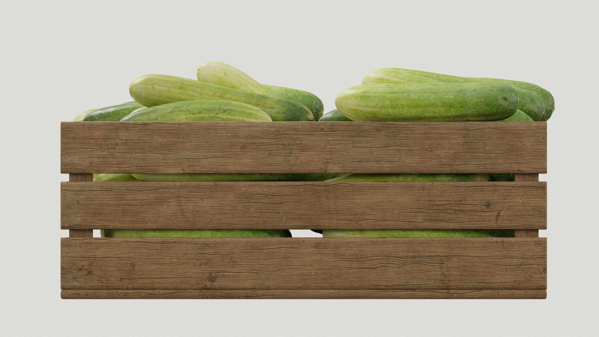 Cucumber crates 3D model_3