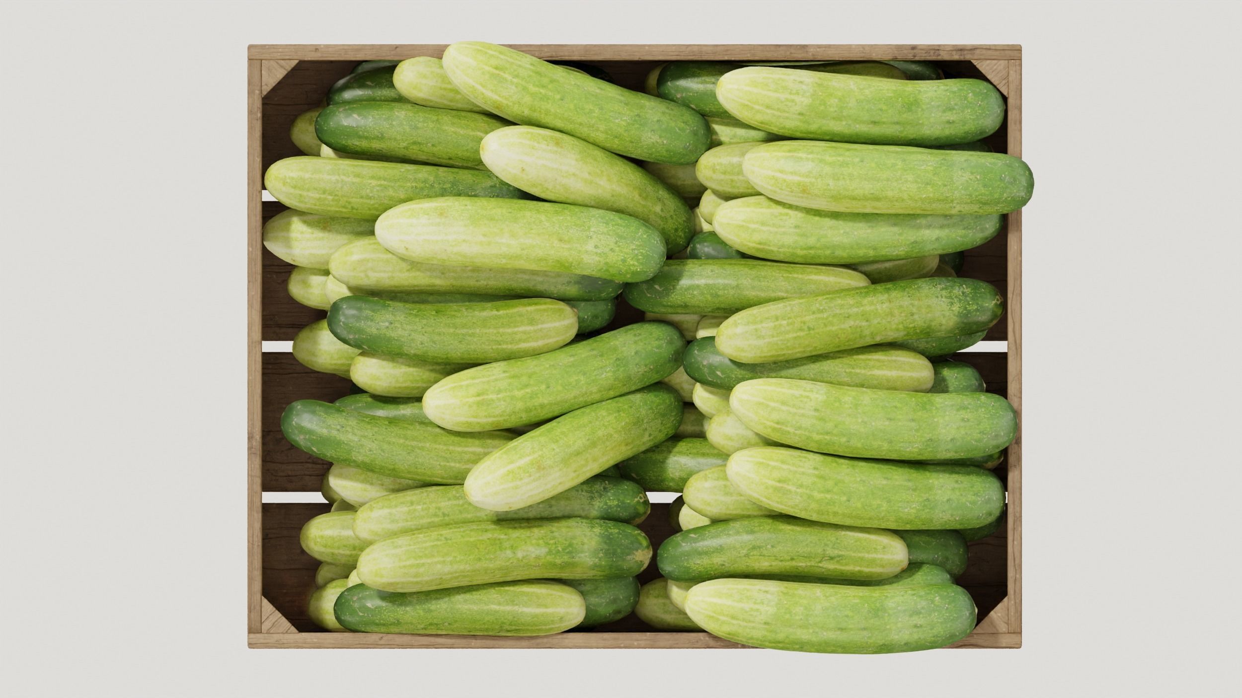 Cucumber crates 3D model_2