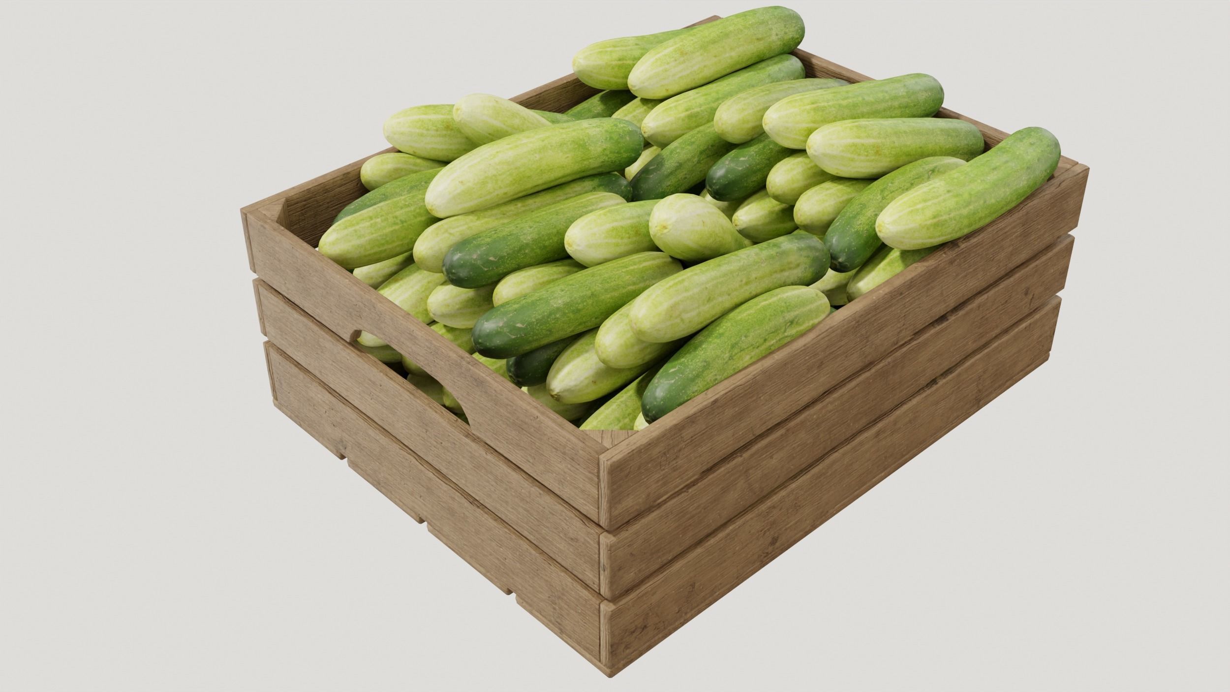 Cucumber crates 3D model_1