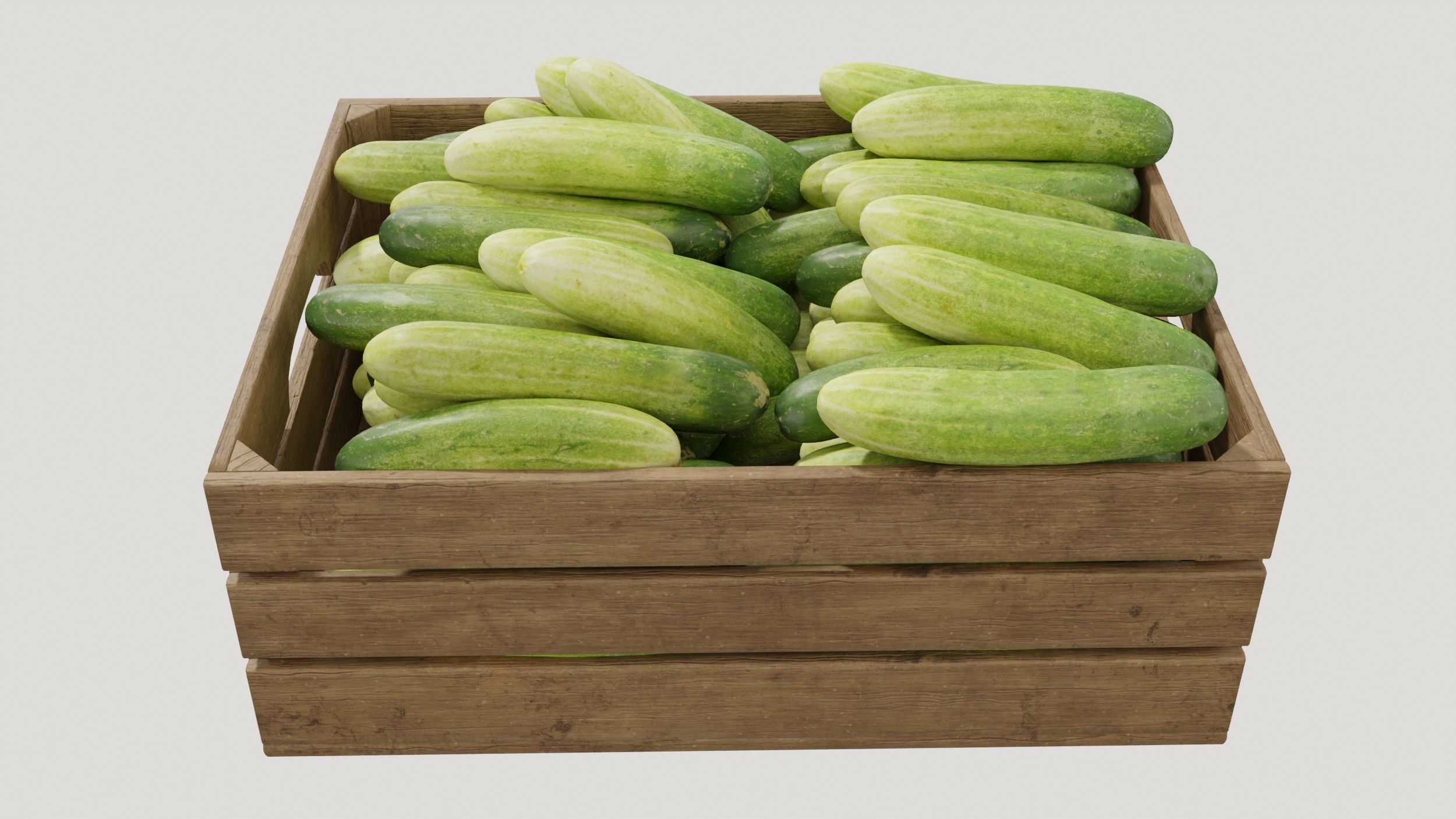 Cucumber crates 3D model_4