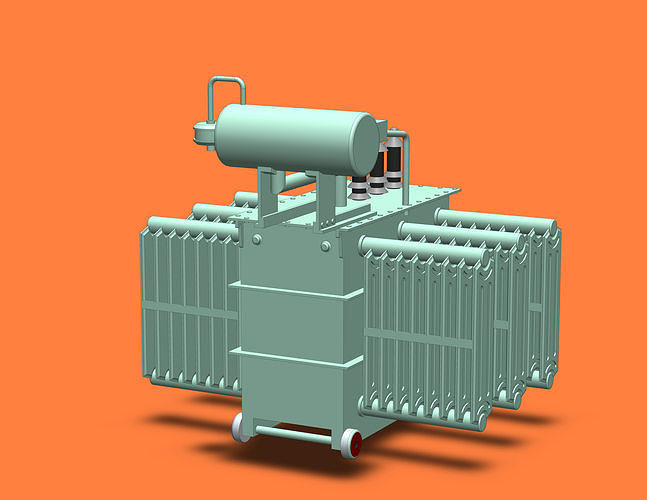 Distiribution Transformer High Voltage 3D print model