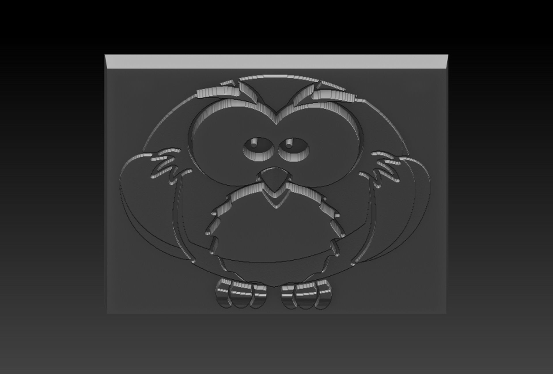 Birdd owl 3D print model_3