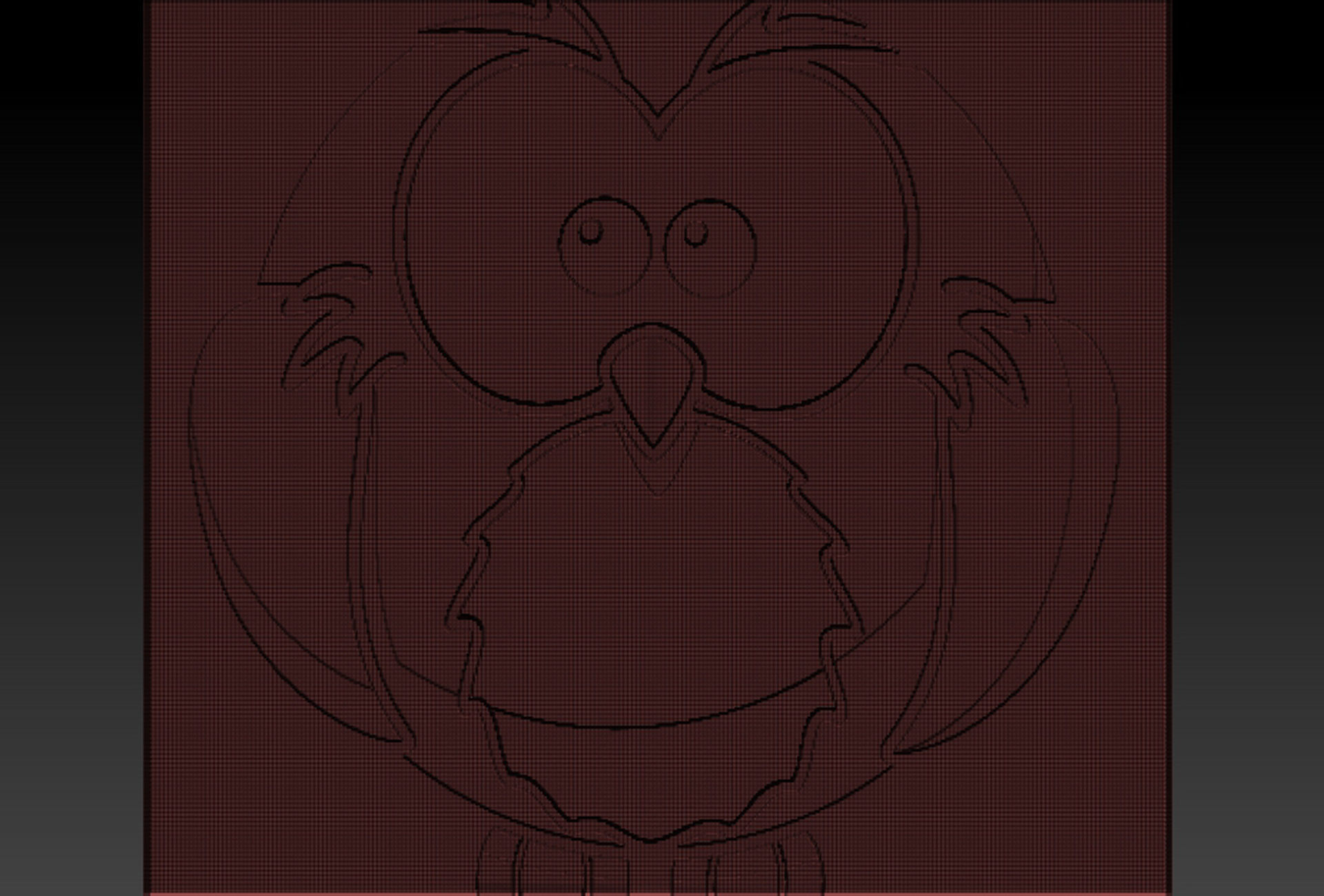 Birdd owl 3D print model_6