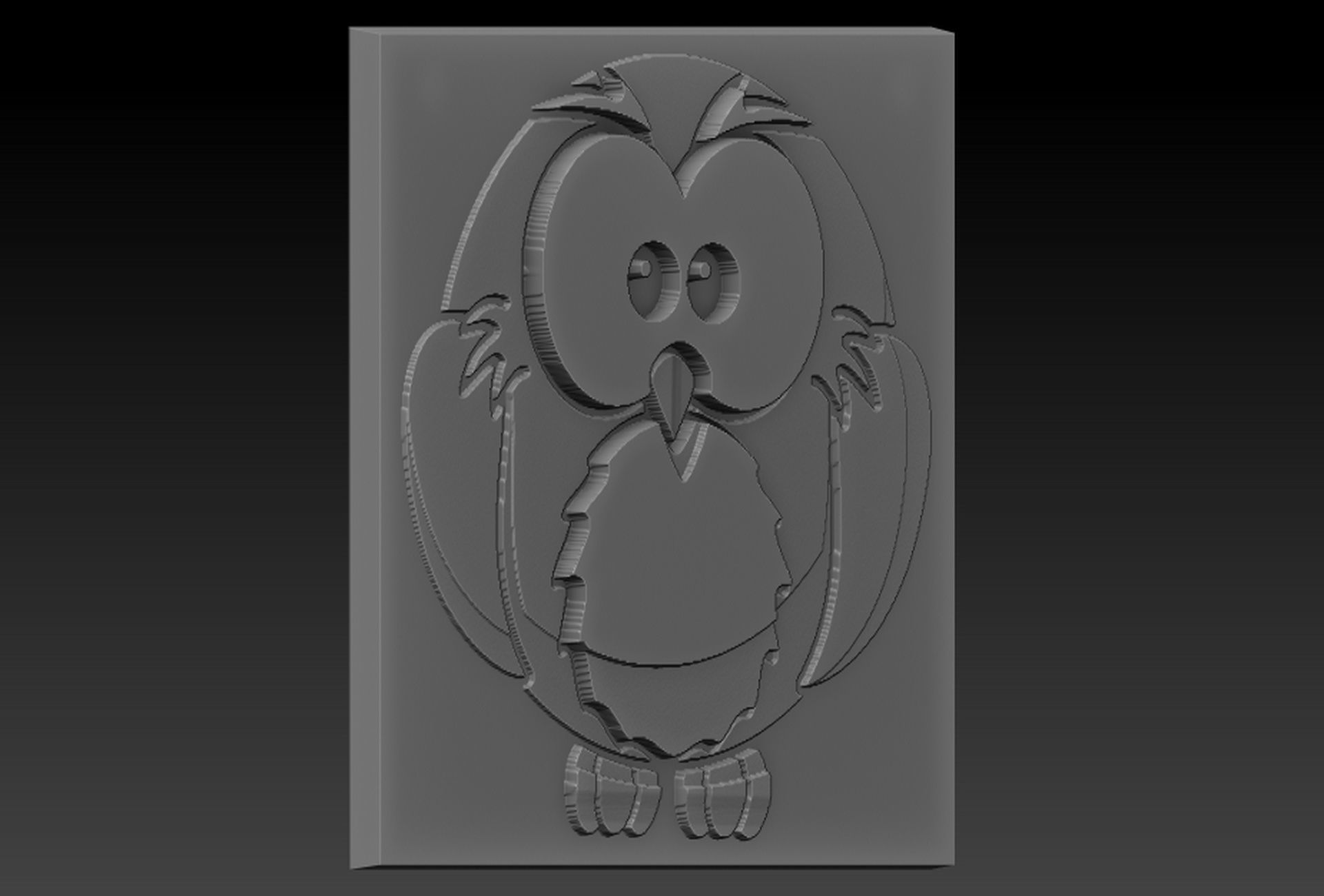 Birdd owl 3D print model_1