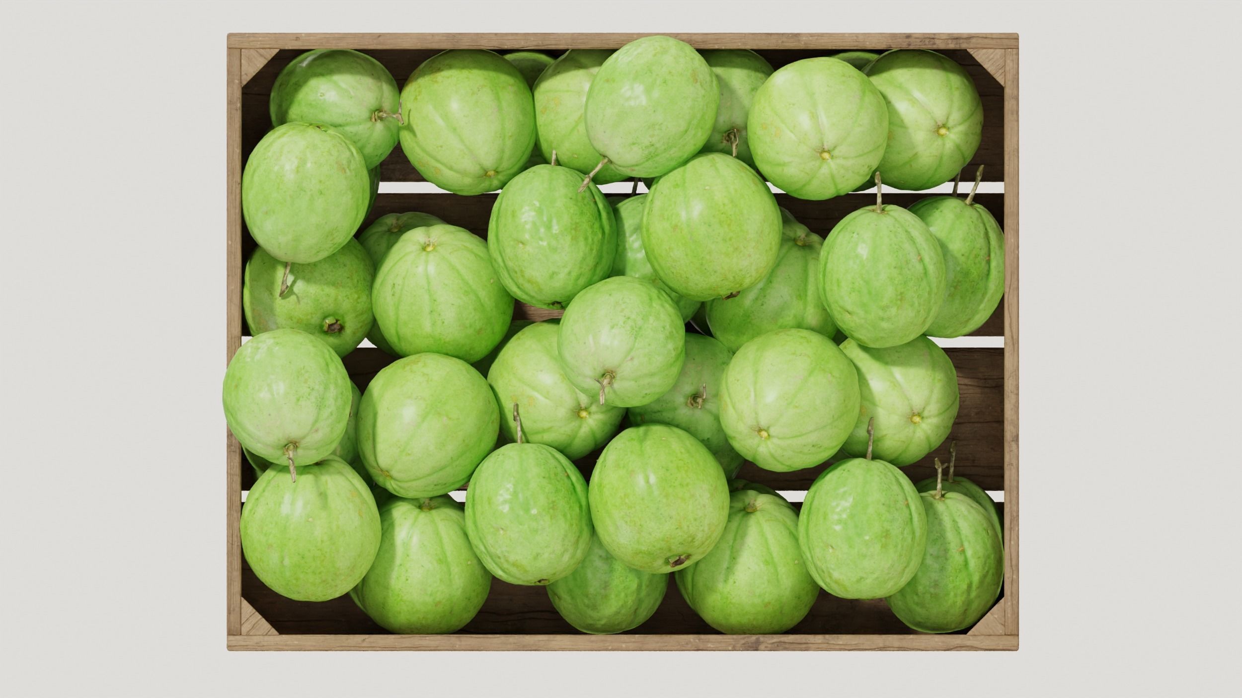 Guava crate 3D model_2