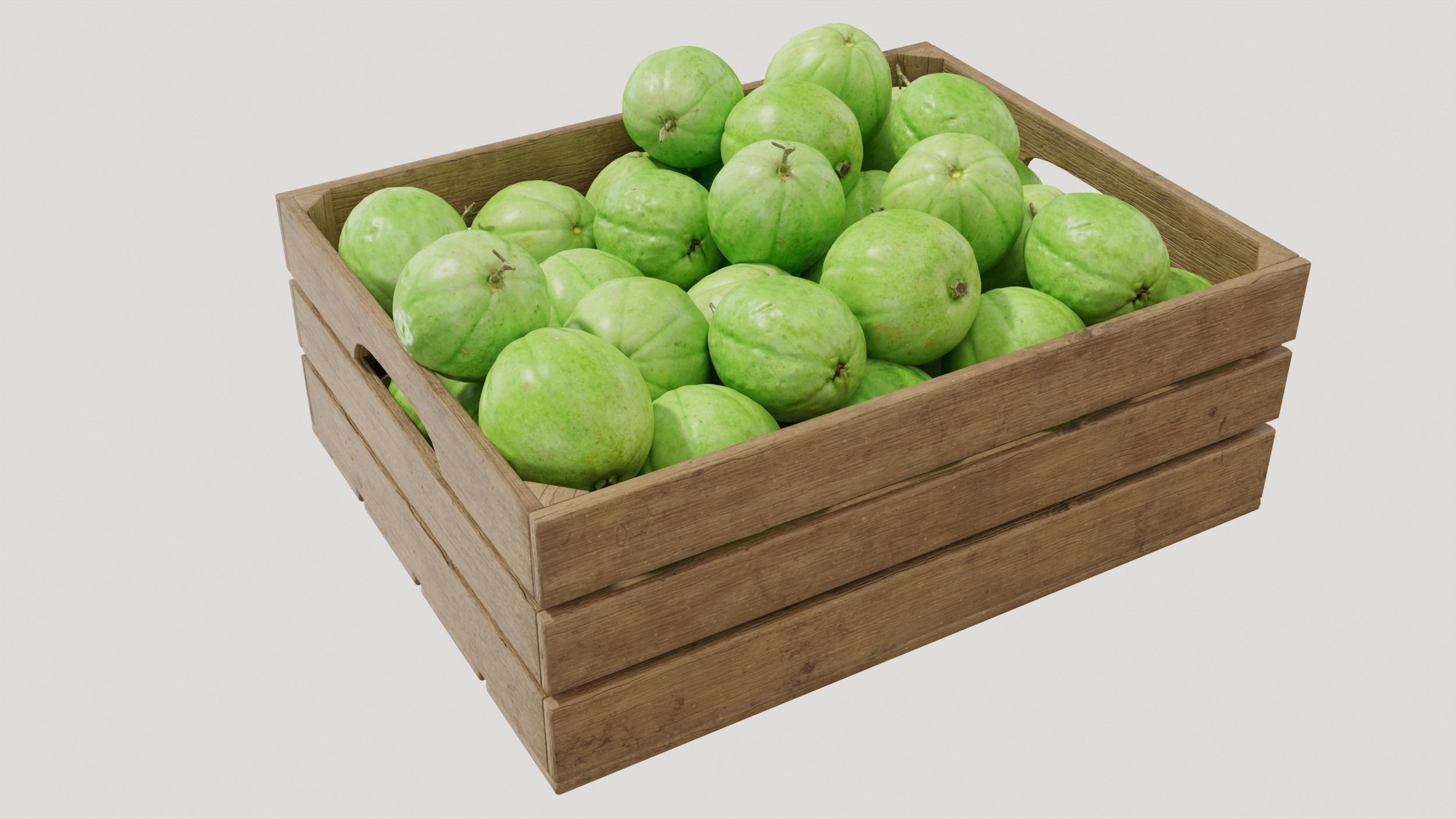 Guava crate 3D model_1